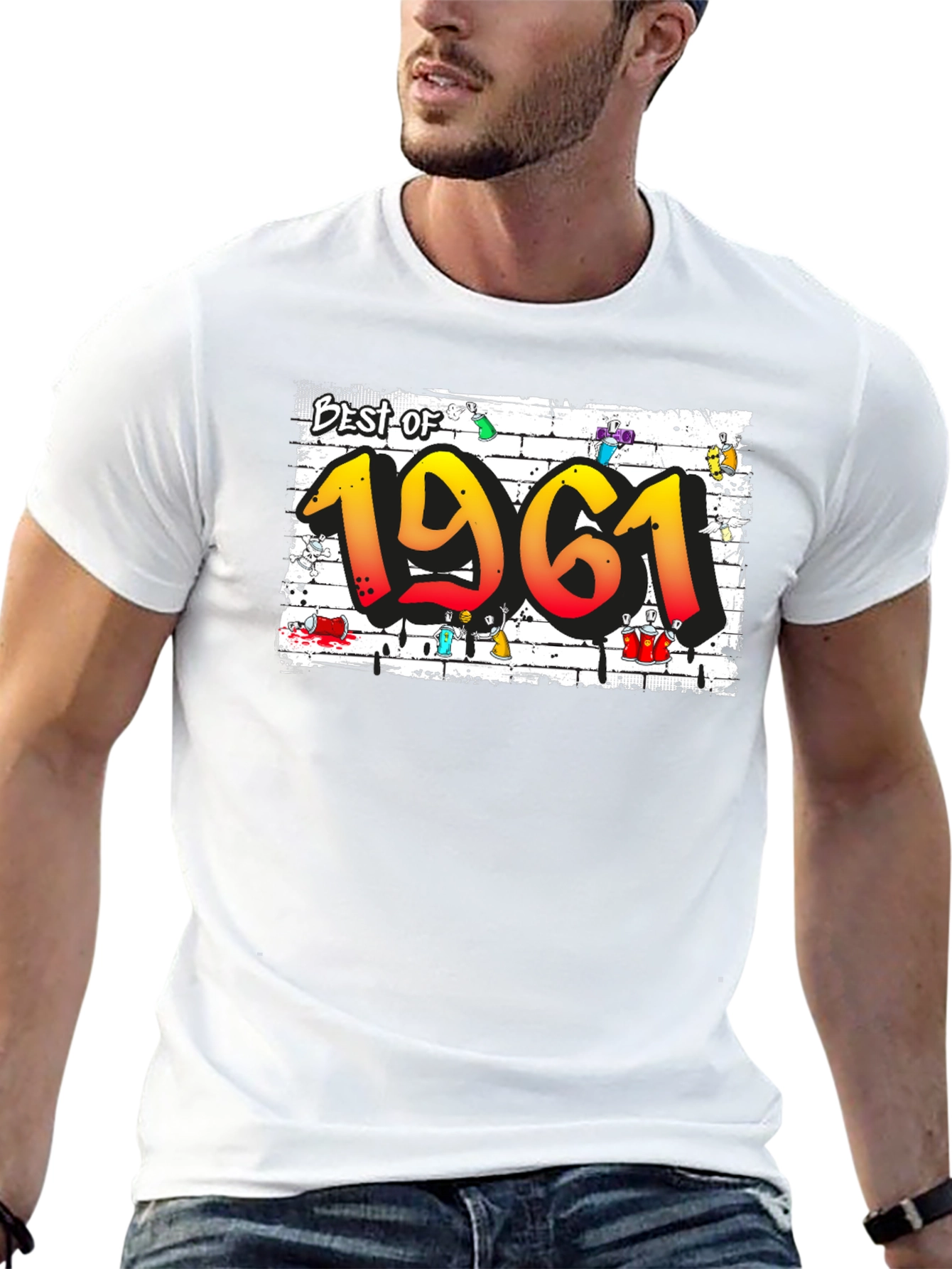 Best of 1961 Graffiti Style Graphic T-Shirt