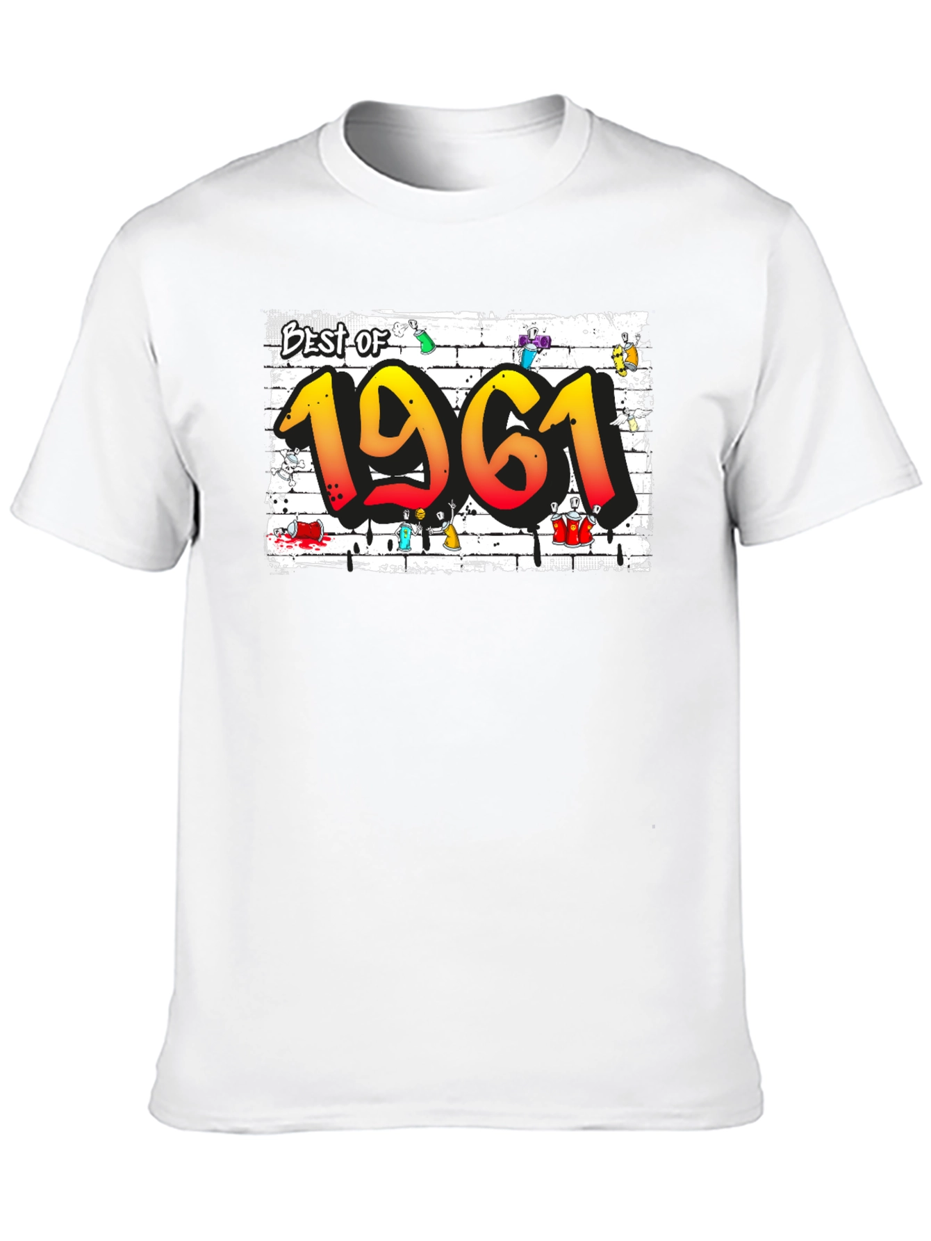 Best of 1961 Graffiti Style Graphic T-Shirt