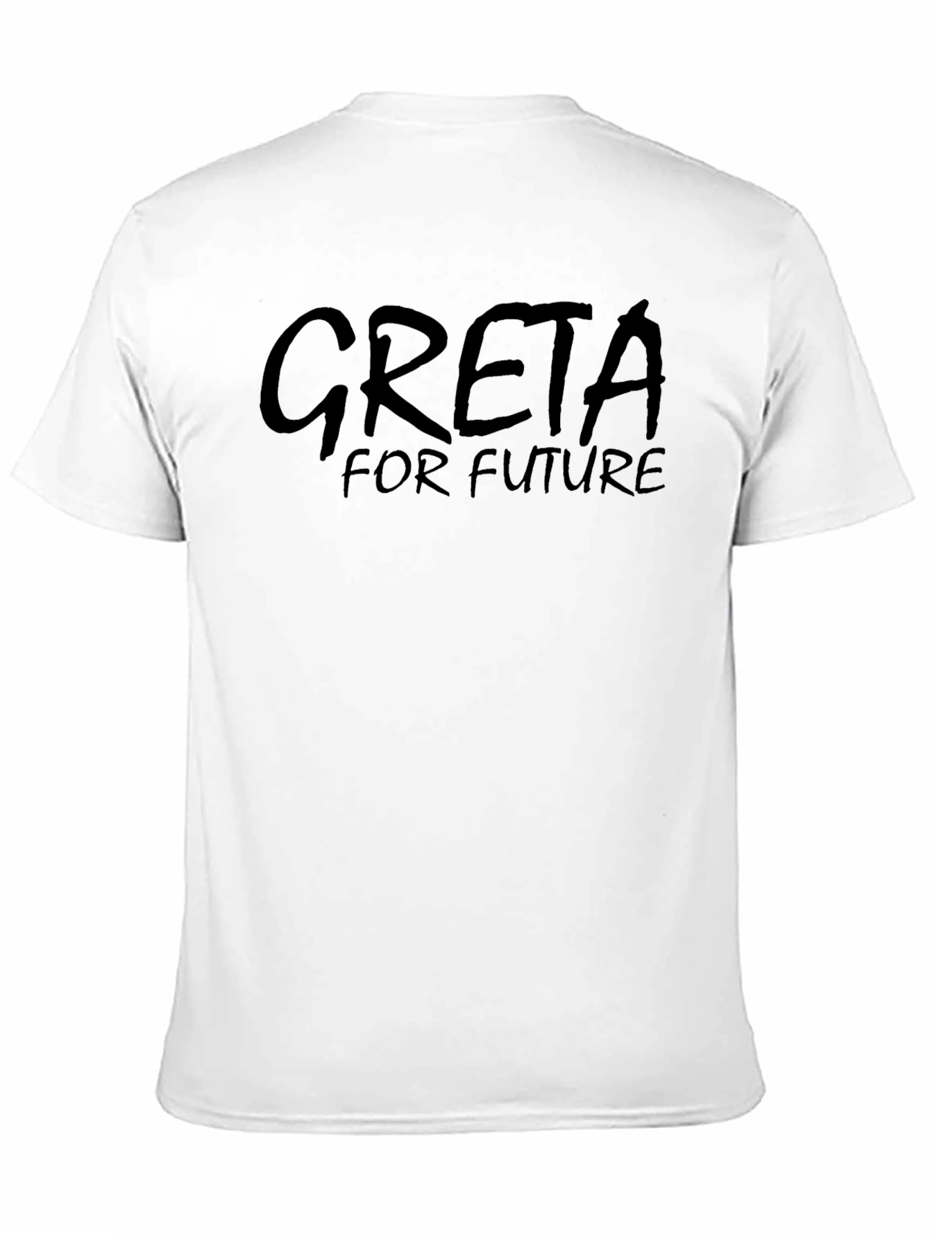 Greta For Future Black T-Shirt - Eco-Friendly Activism