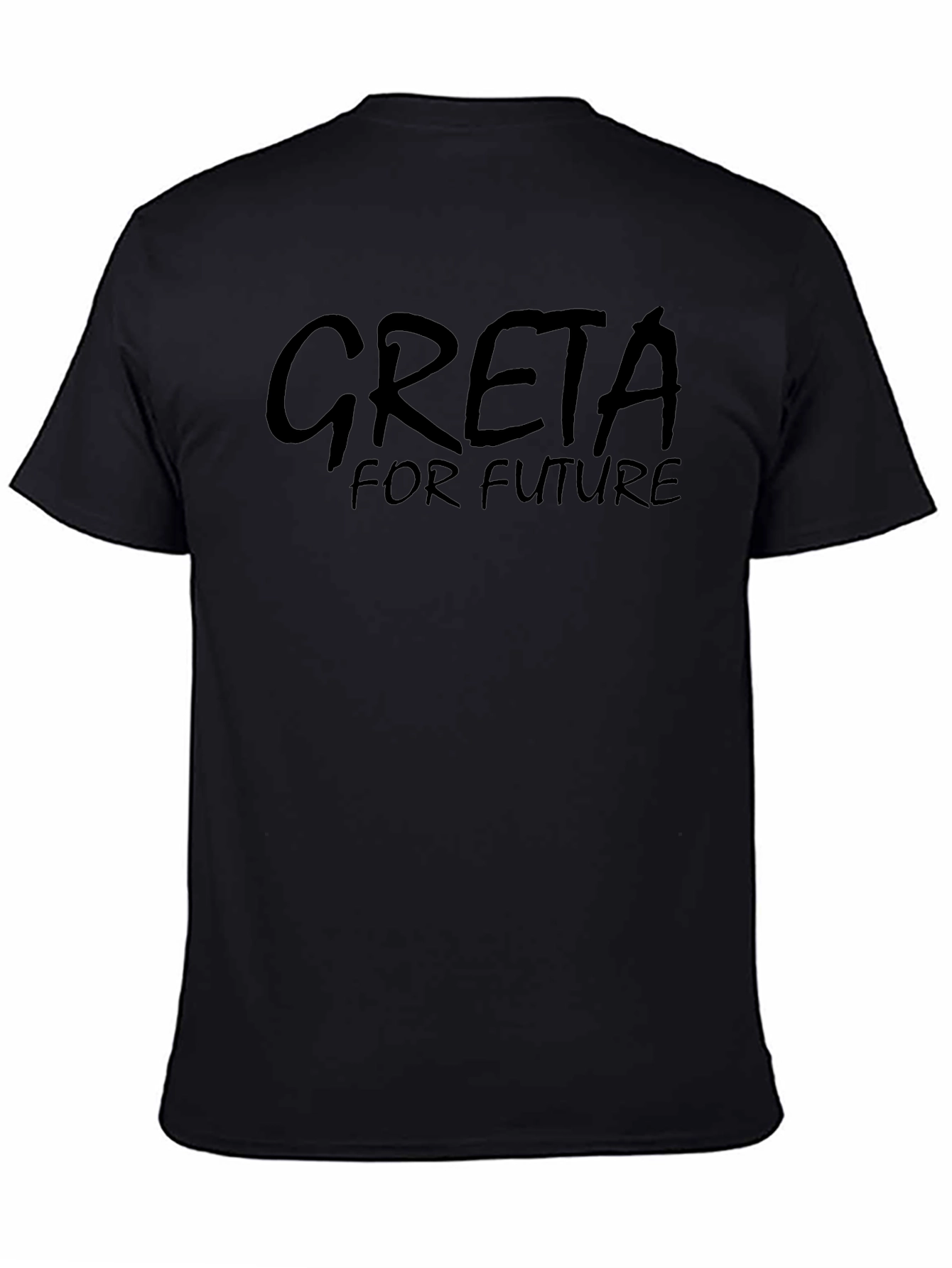 Greta For Future Black T-Shirt - Eco-Friendly Activism