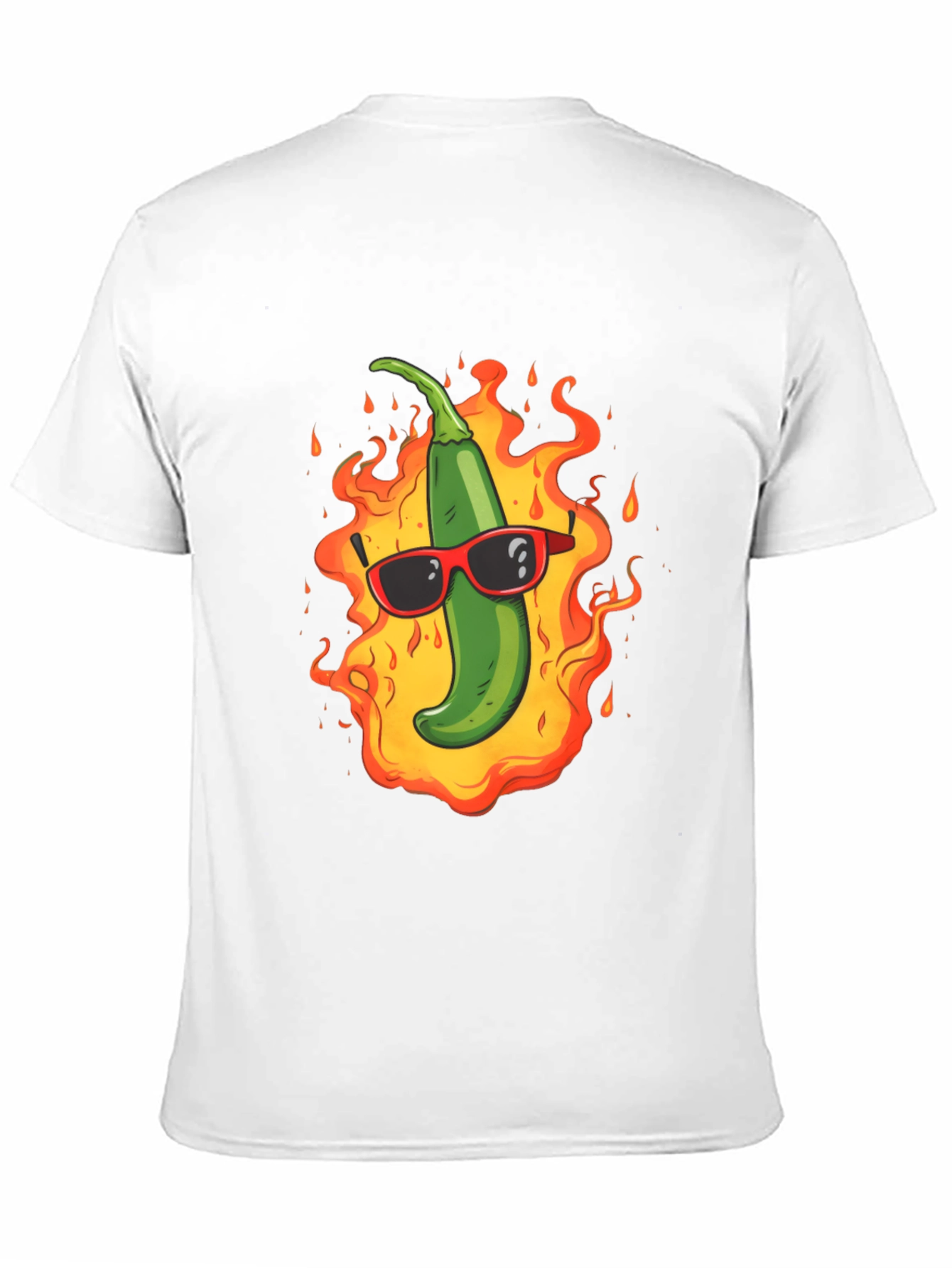 Spicy Chili Pepper T-Shirt - Cool in Flames!