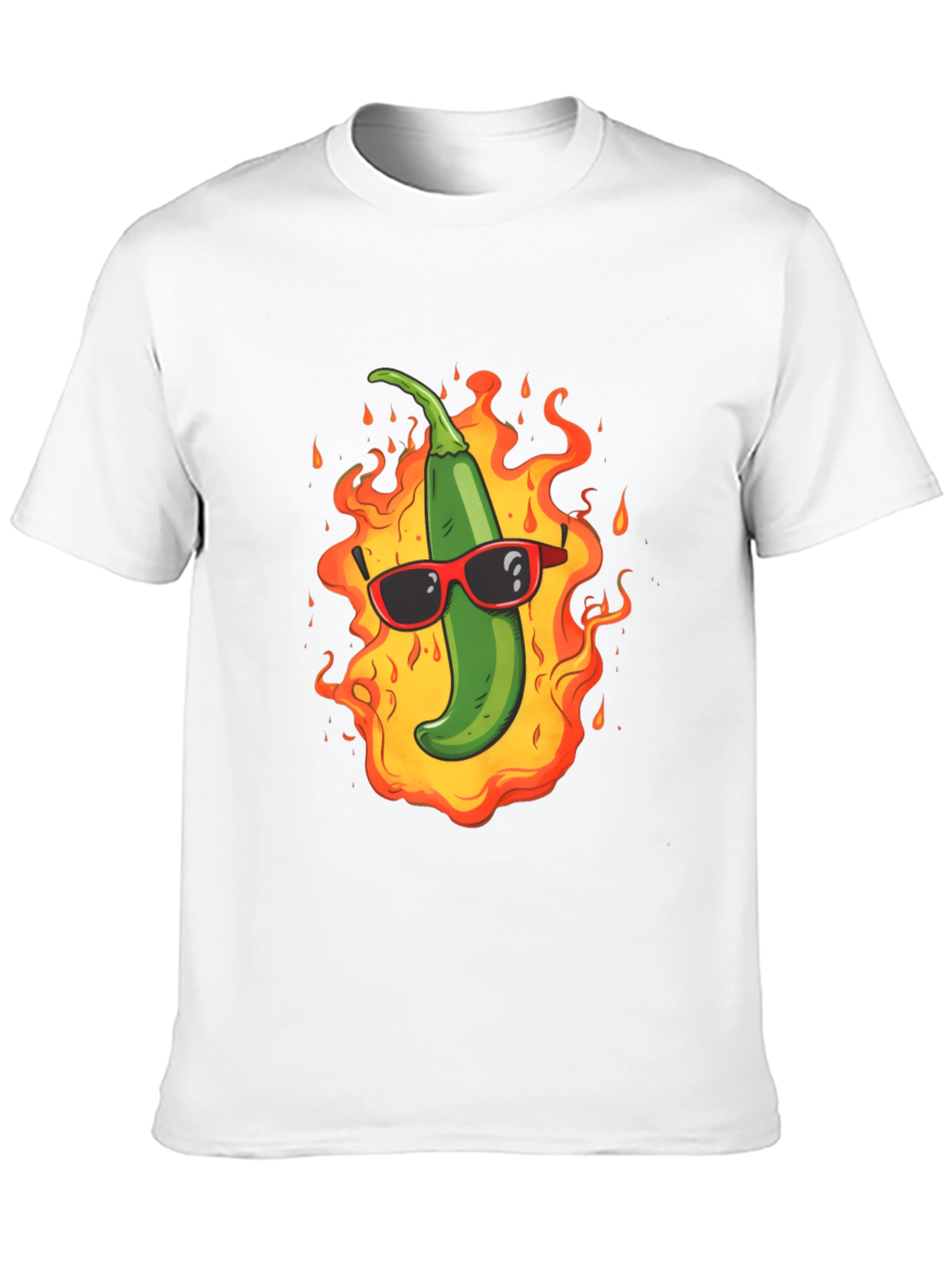 Spicy Chili Pepper T-Shirt - Cool in Flames!