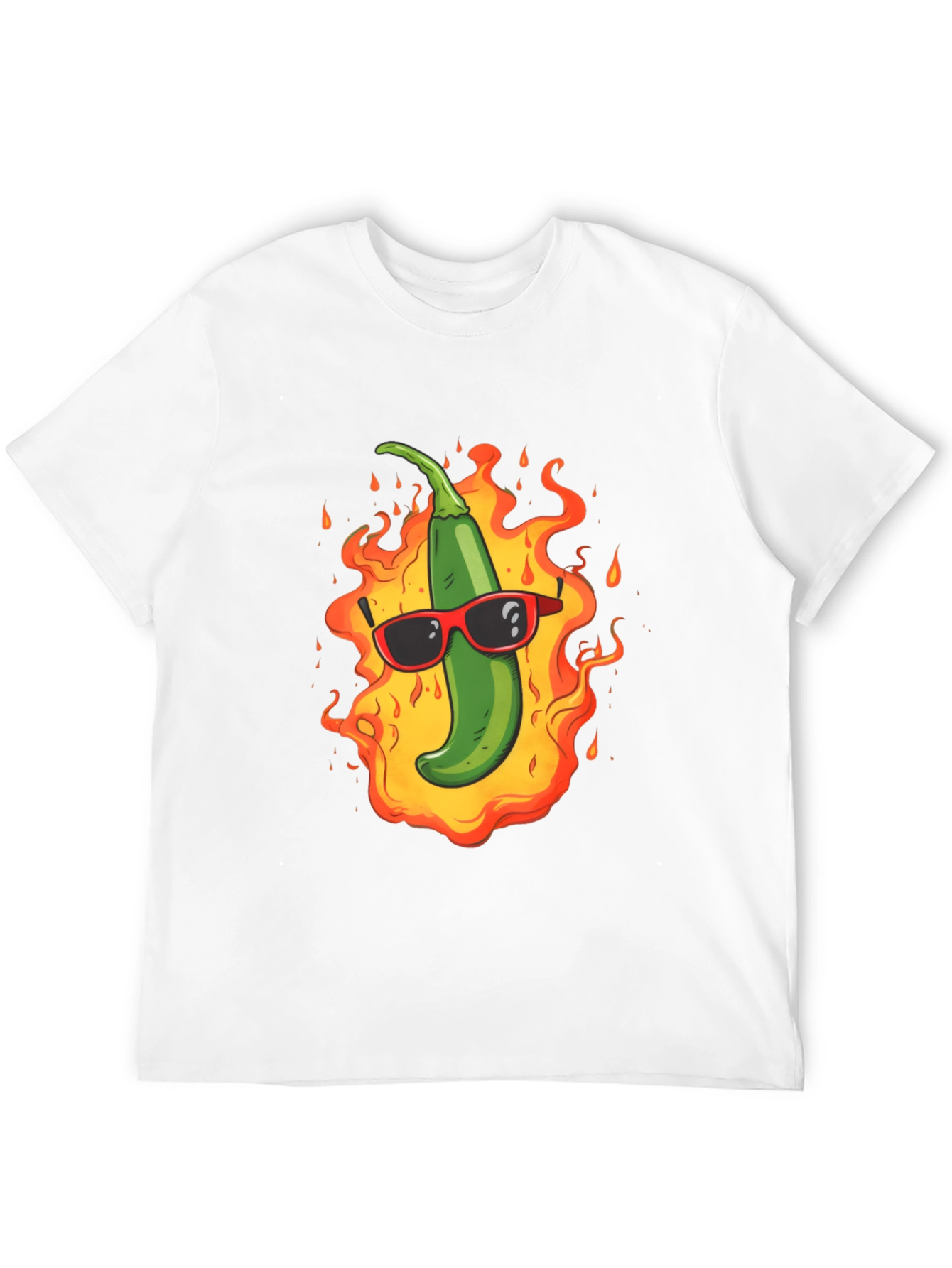 Spicy Chili Pepper T-Shirt - Cool in Flames!