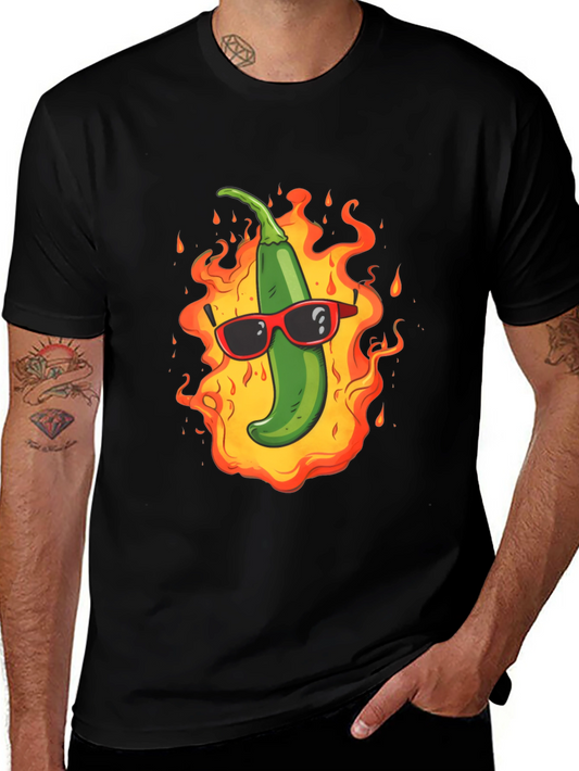 Spicy Chili Pepper T-Shirt - Cool in Flames!