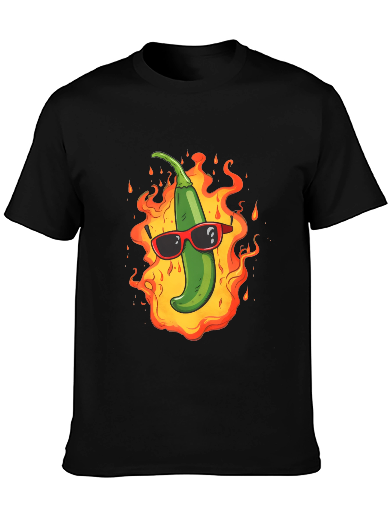 Spicy Chili Pepper T-Shirt - Cool in Flames!