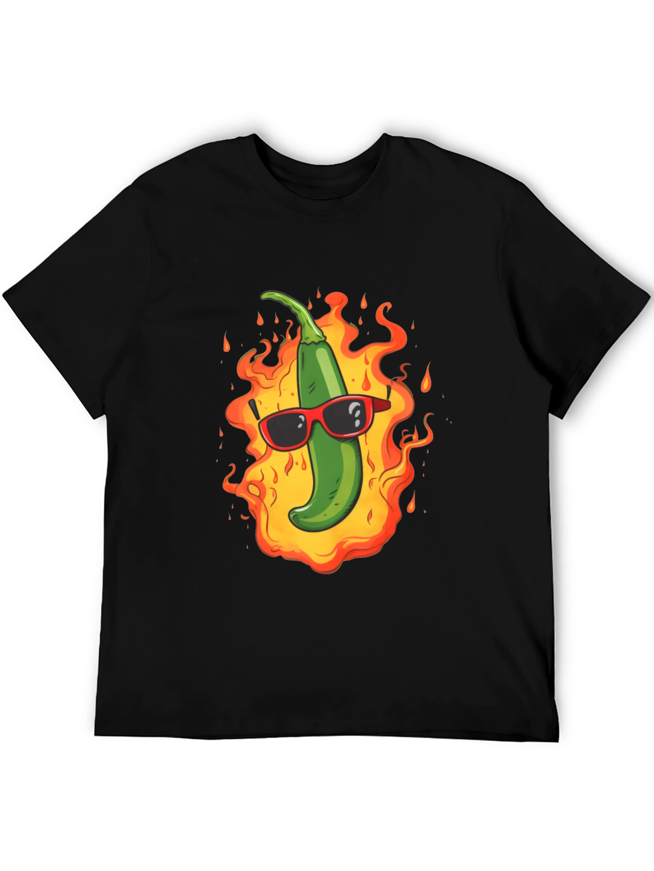 Spicy Chili Pepper T-Shirt - Cool in Flames!
