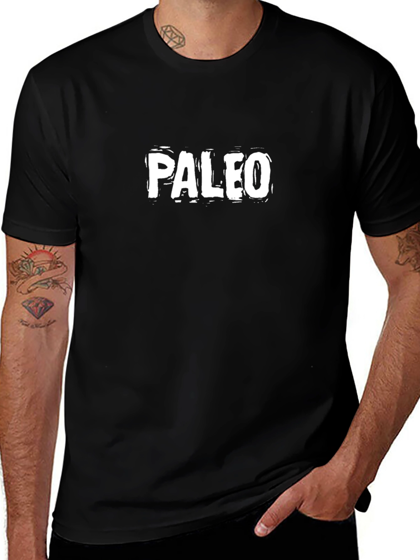 Paleo T-Shirt - Black Cotton Graphic Tee