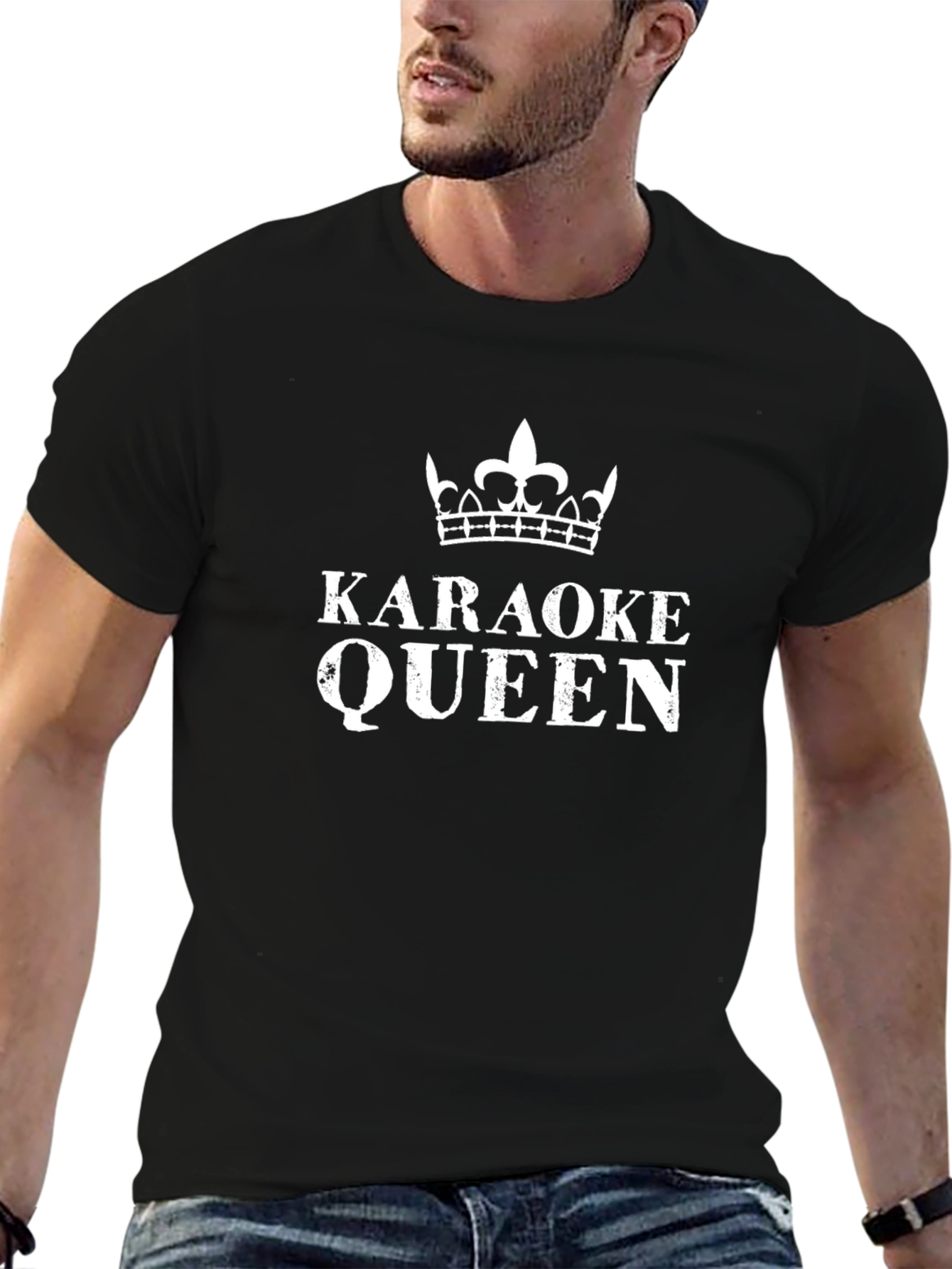 Karaoke Queen Graphic T-Shirt - Fun Music Lover Tee