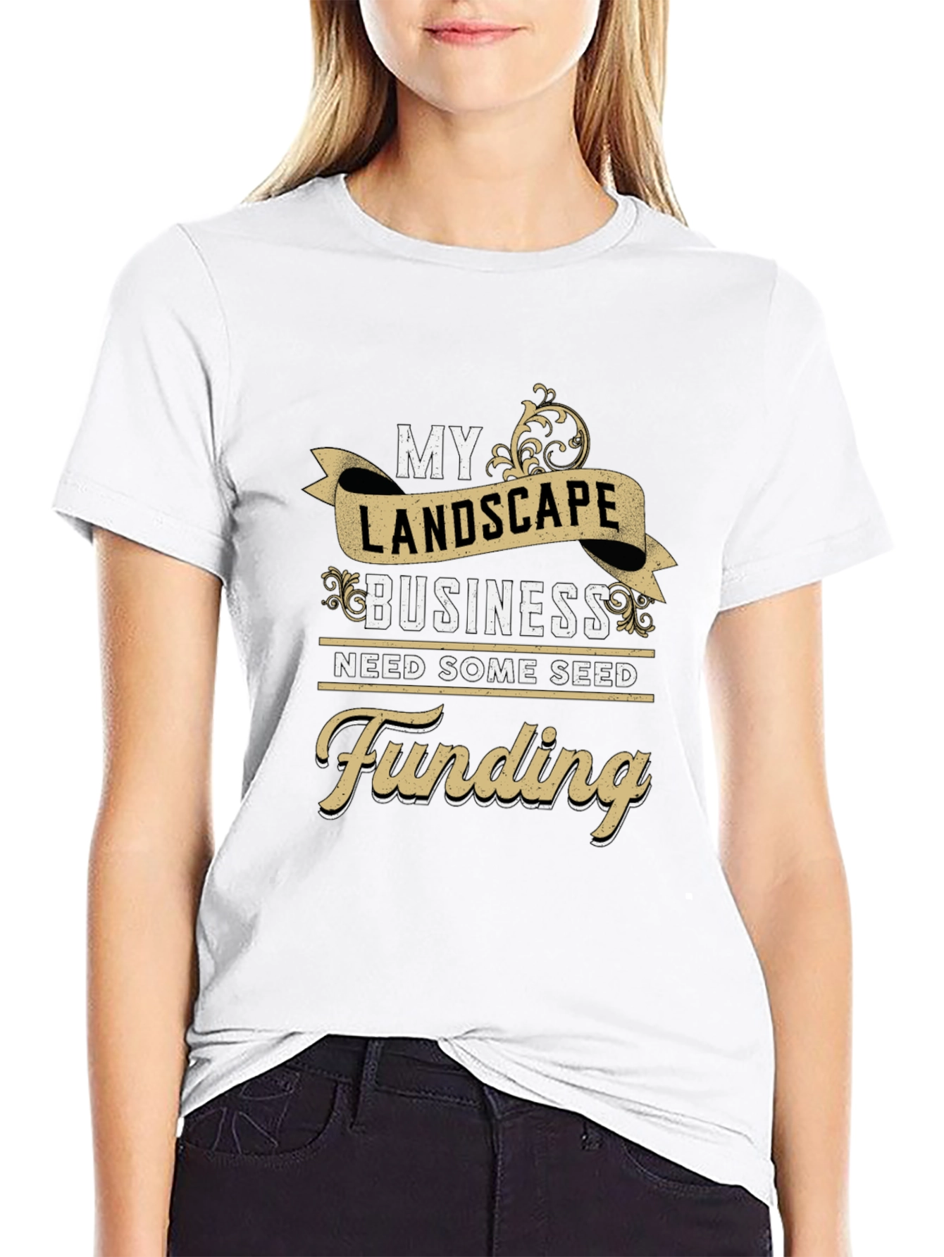 Landscape Business Funding T-Shirt - Black