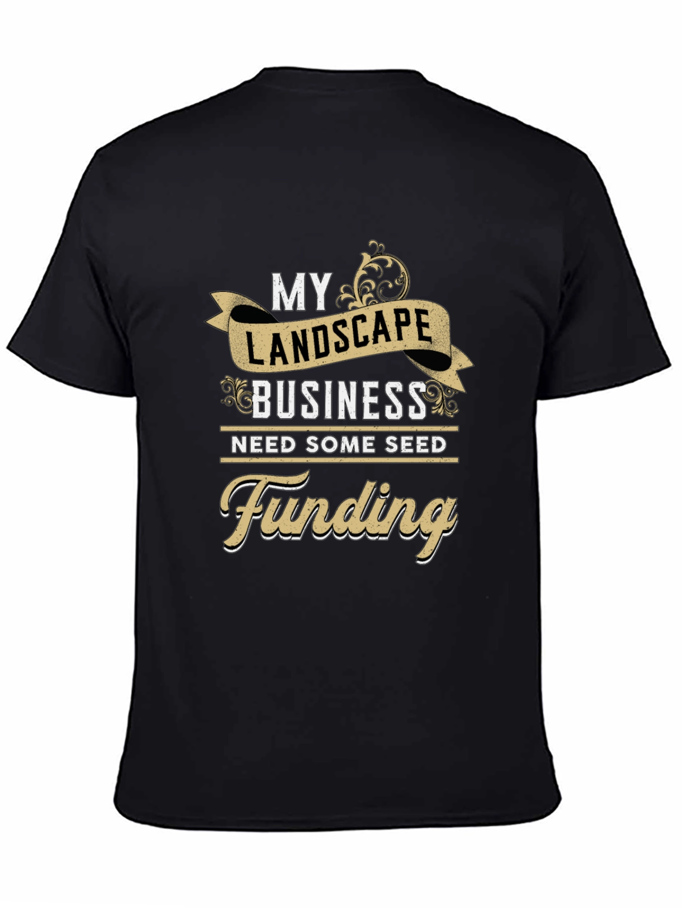 Landscape Business Funding T-Shirt - Black