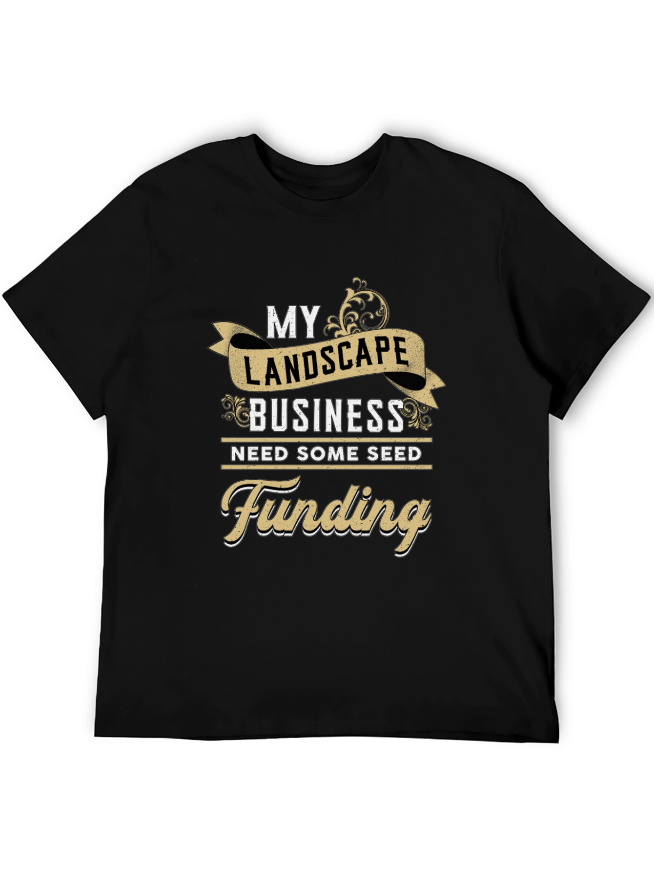 Landscape Business Funding T-Shirt - Black