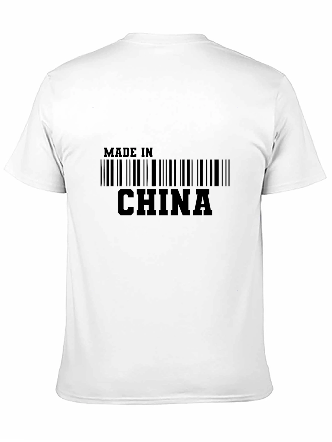 Made in China Barcode Graphic Tee