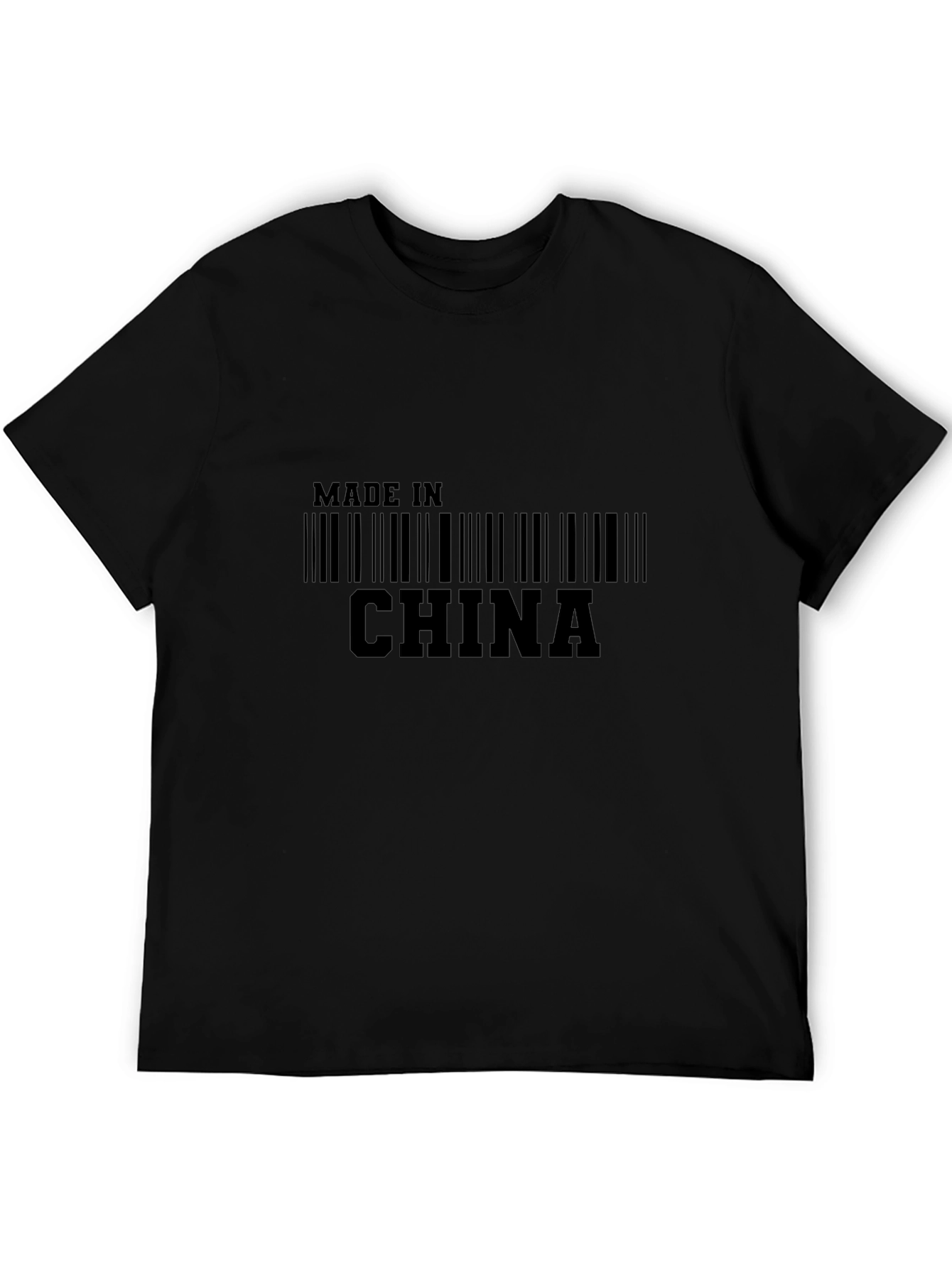 Made in China Barcode Graphic Tee