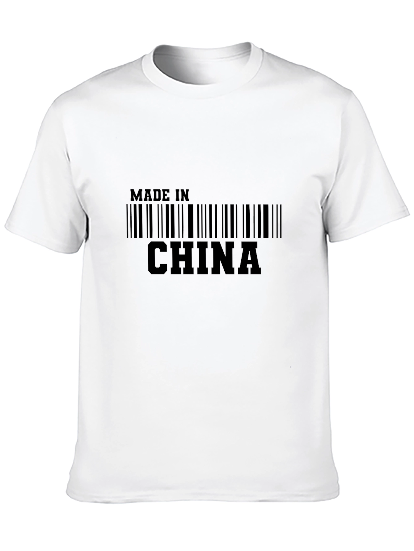 Made in China Barcode Graphic Tee
