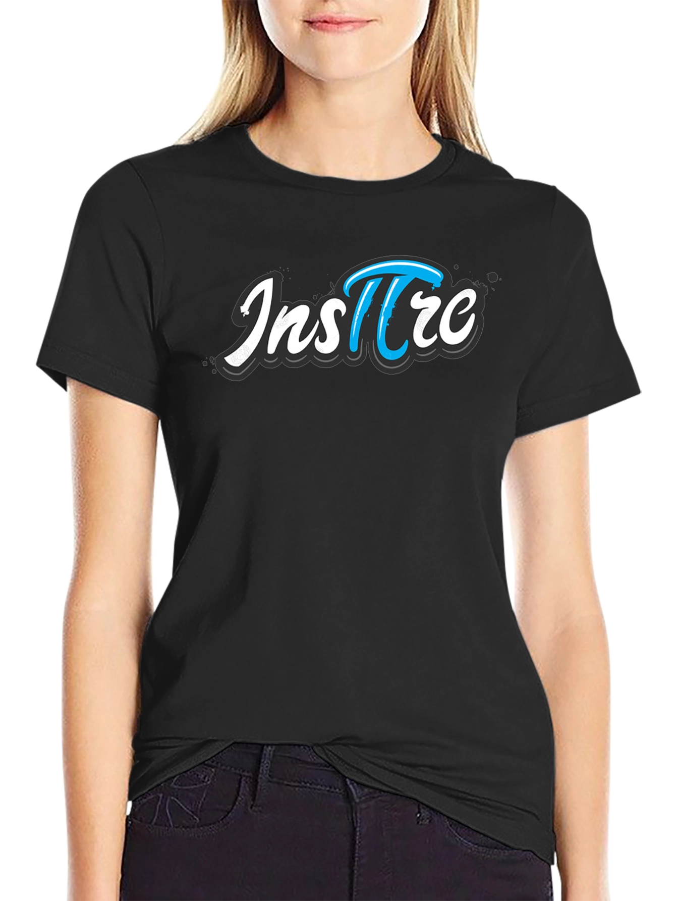 Inspire Graphic Tee - Black Cotton Short Sleeve