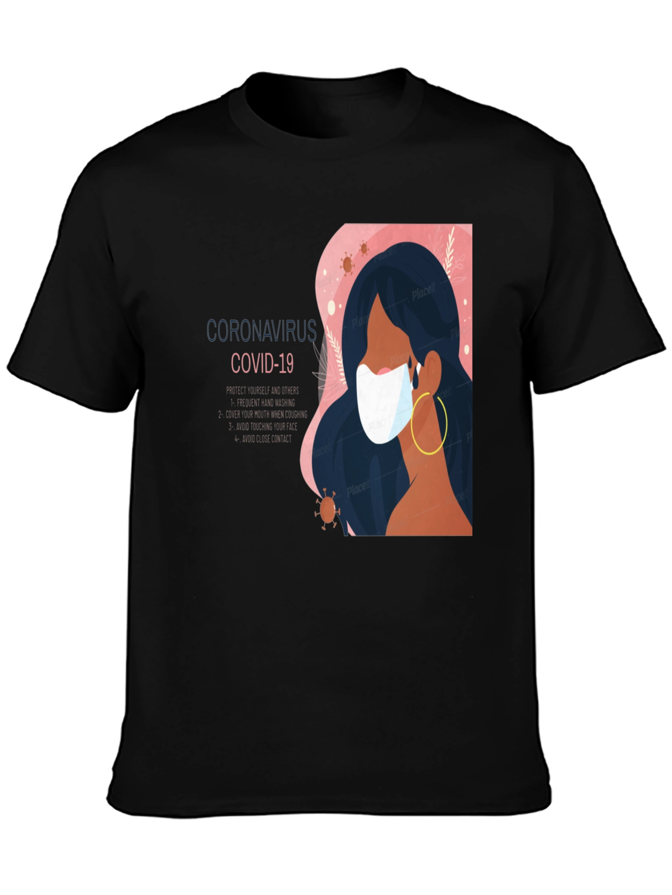 Stylish COVID-19 Mask T-Shirt
