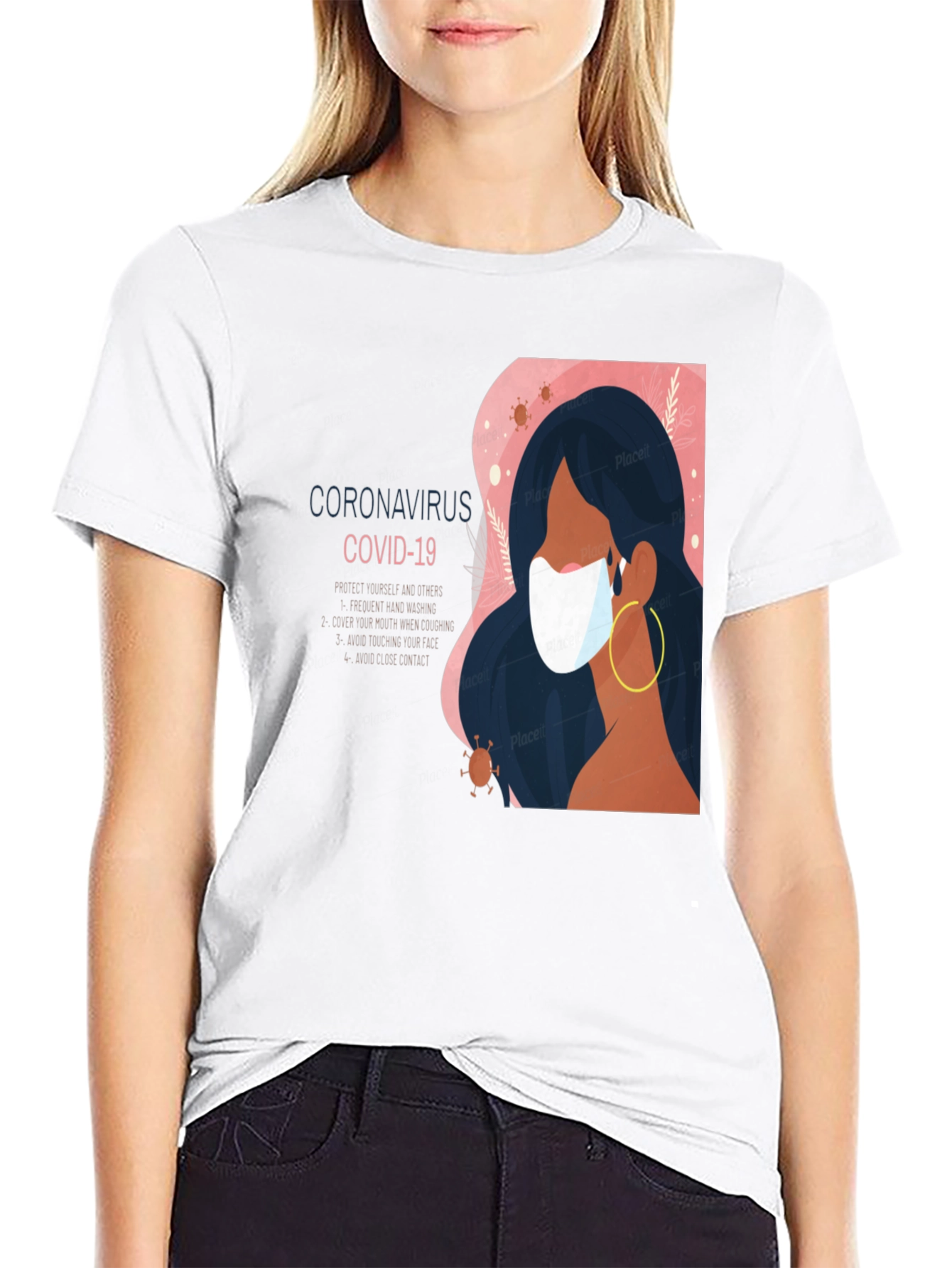 Stylish COVID-19 Mask T-Shirt