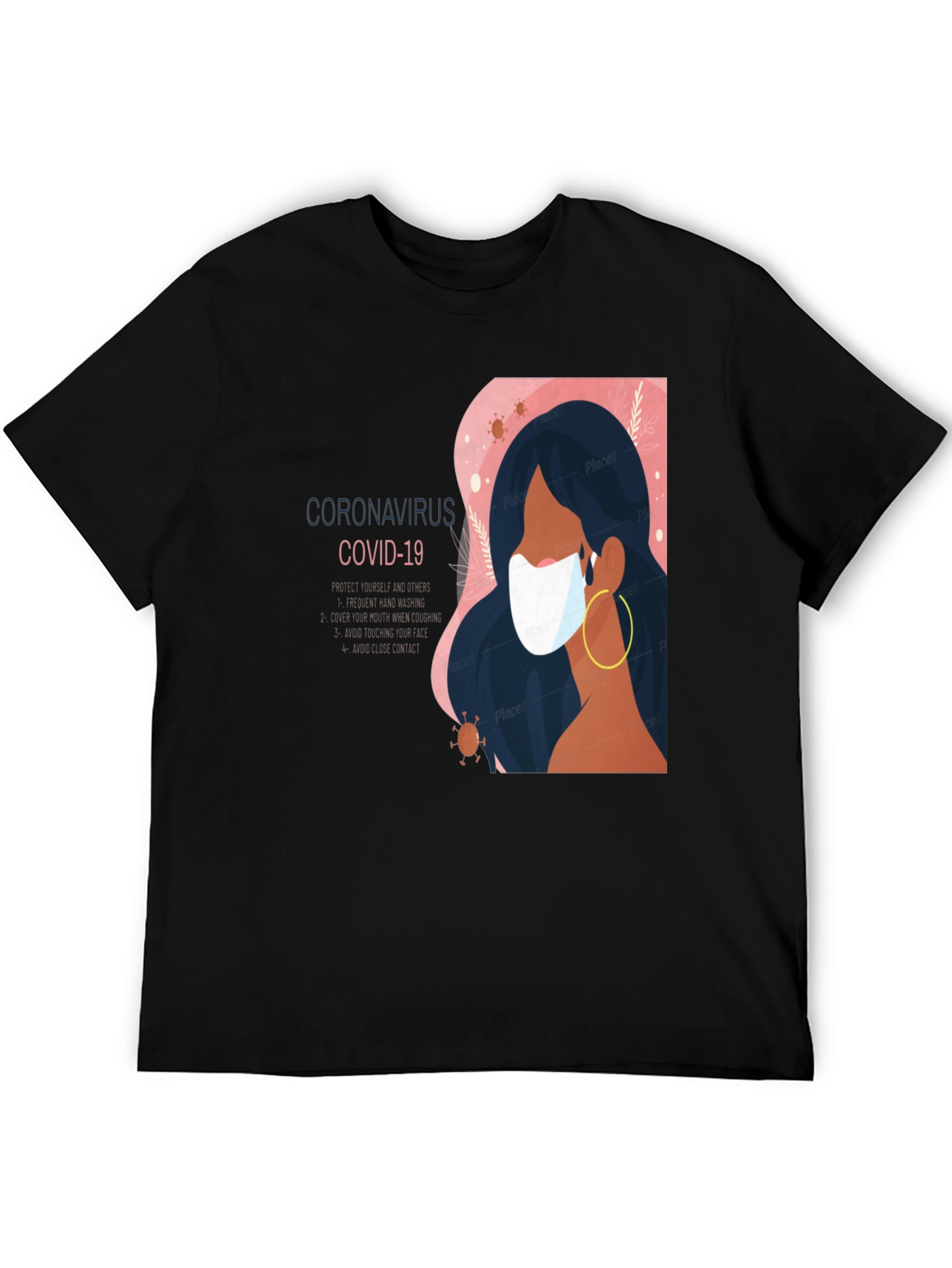 Stylish COVID-19 Mask T-Shirt