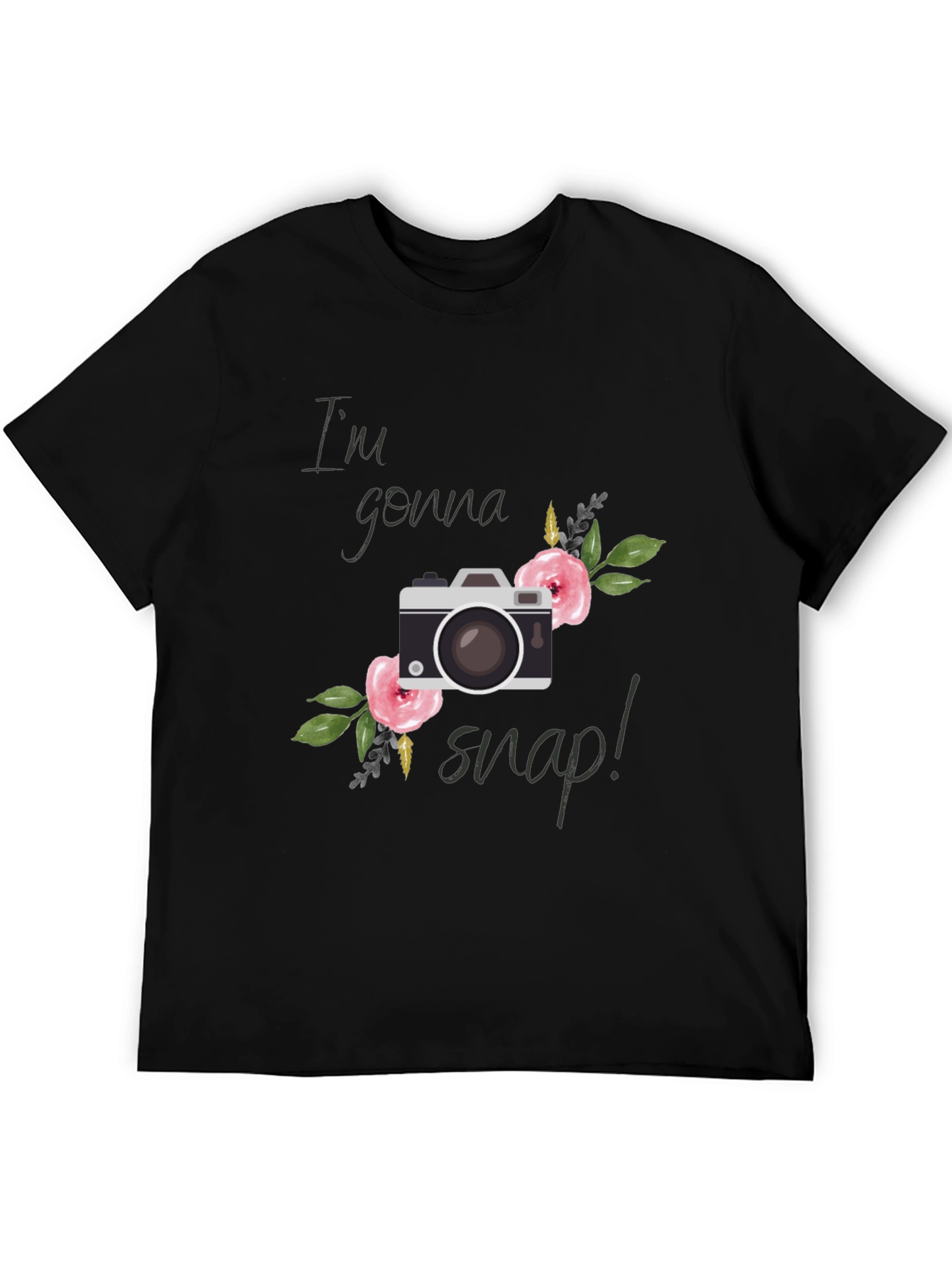 Im Gonna Snap! Floral Camera Graphic Tee