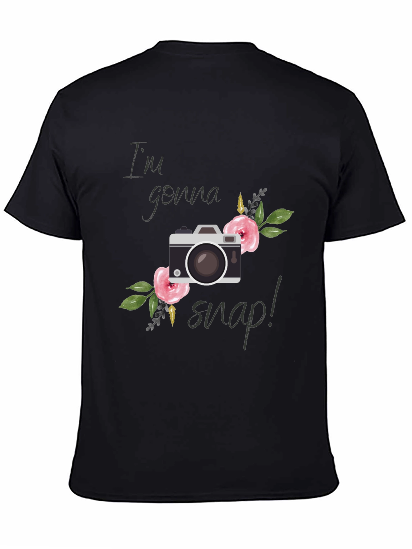 Im Gonna Snap! Floral Camera Graphic Tee