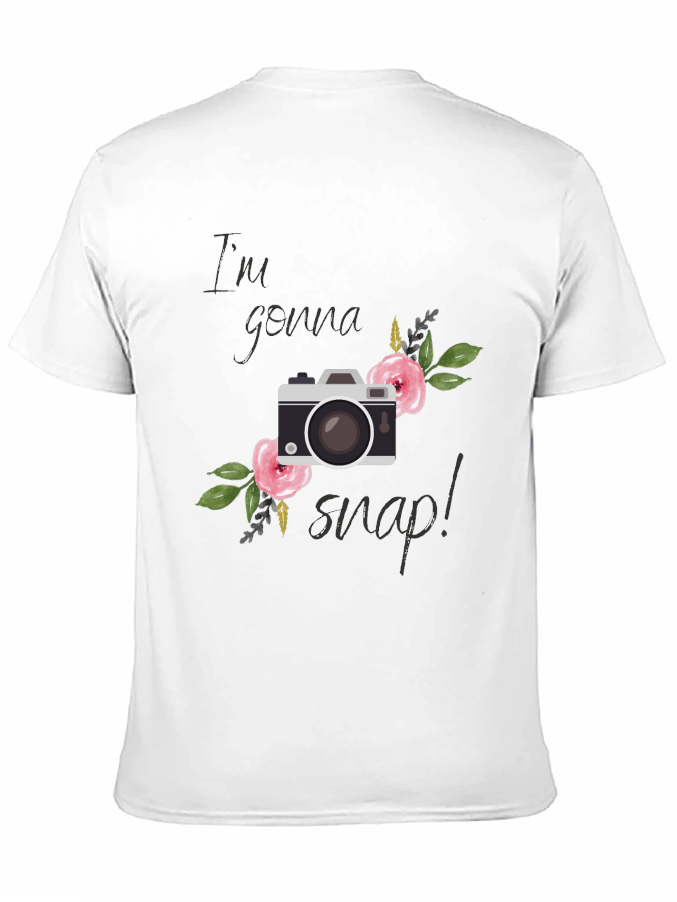 Im Gonna Snap! Floral Camera Graphic Tee