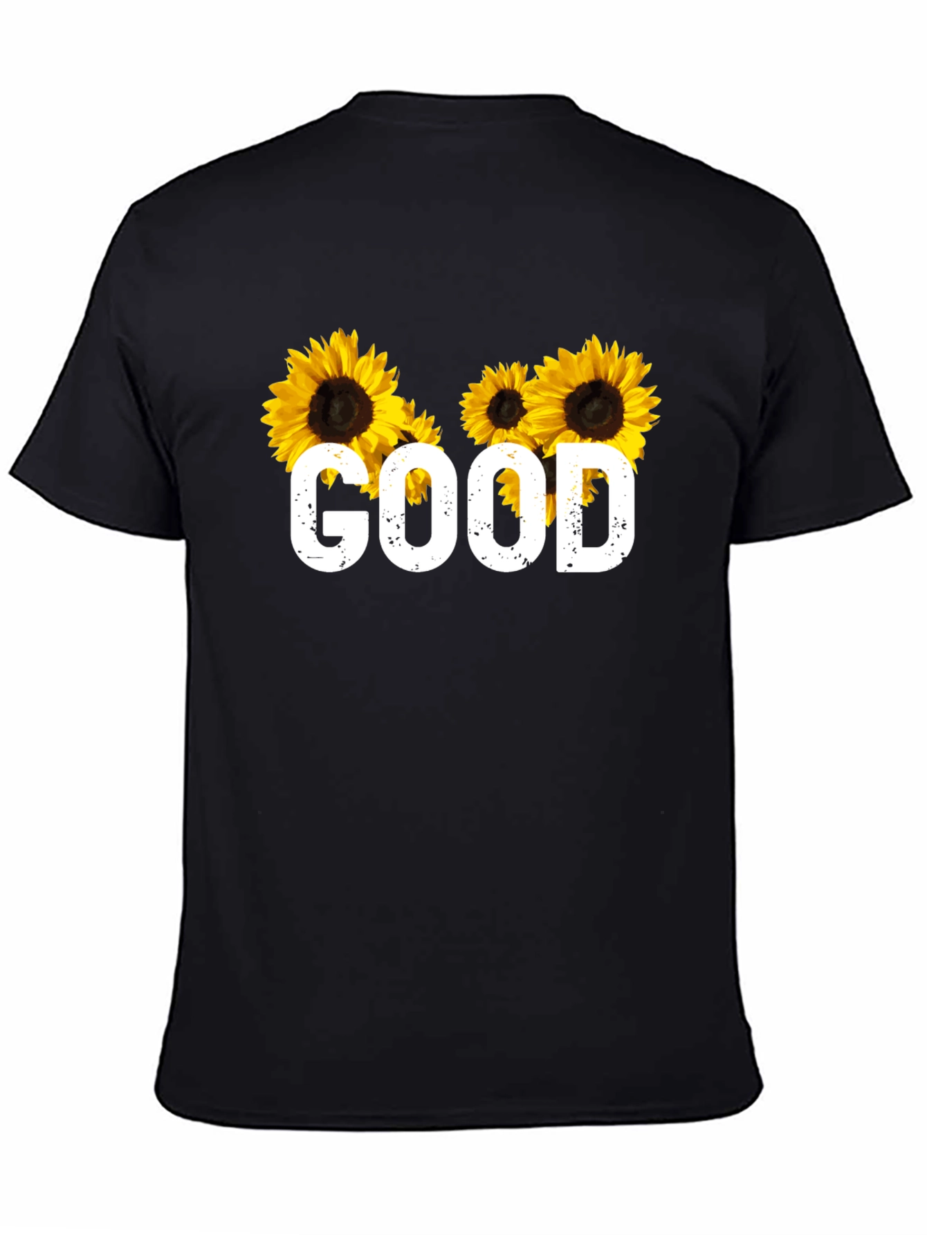 Sunflower Graphic T-Shirt - Good Vibes Only
