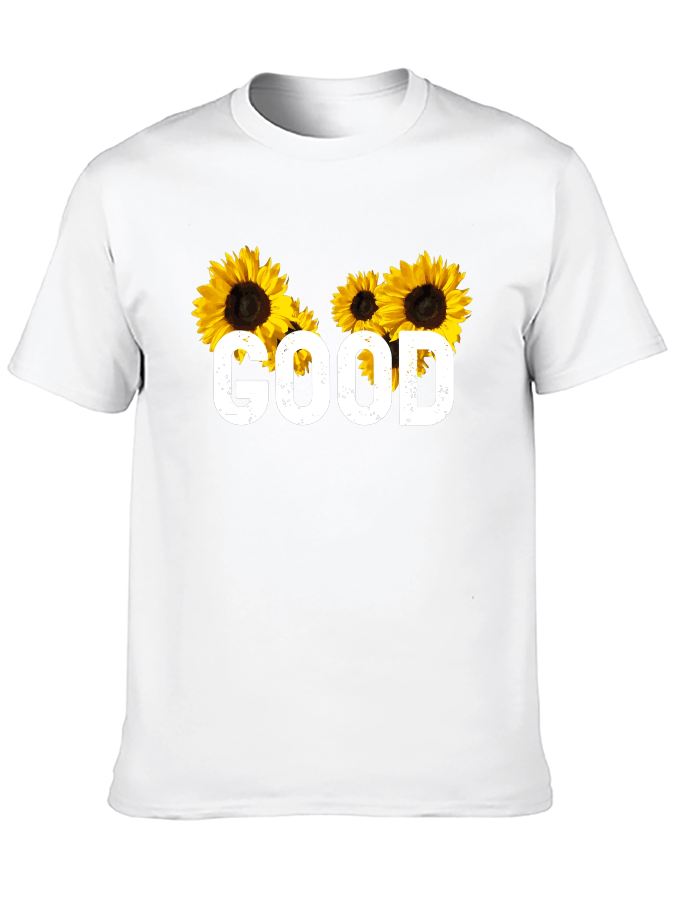Sunflower Graphic T-Shirt - Good Vibes Only