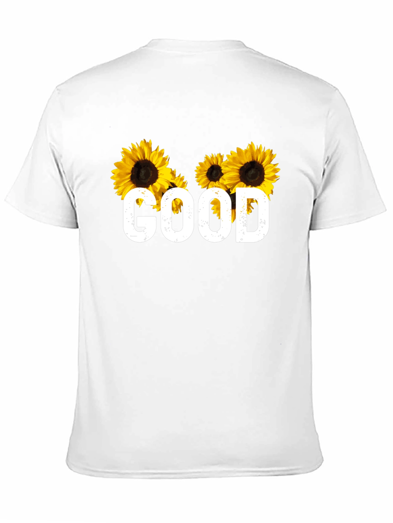 Sunflower Graphic T-Shirt - Good Vibes Only
