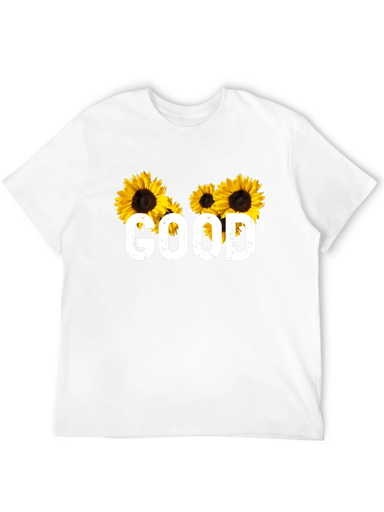 Sunflower Graphic T-Shirt - Good Vibes Only