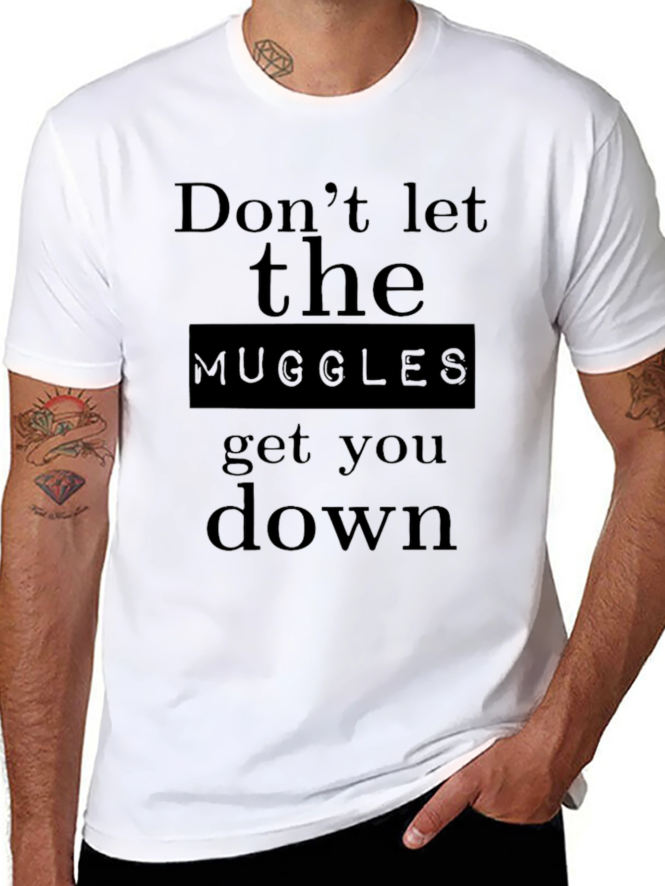 Dont Let the Muggles Get You Down Black T-Shirt