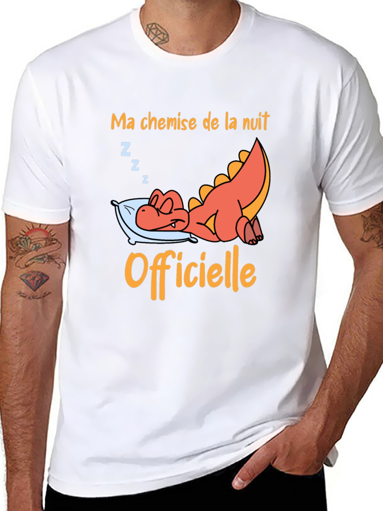 Funny Sleeping Dragon Night Shirt - Unisex Tee