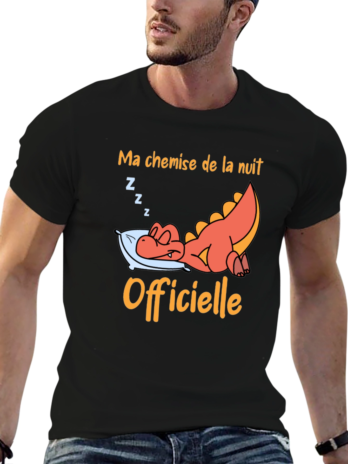 Funny Sleeping Dragon Night Shirt - Unisex Tee
