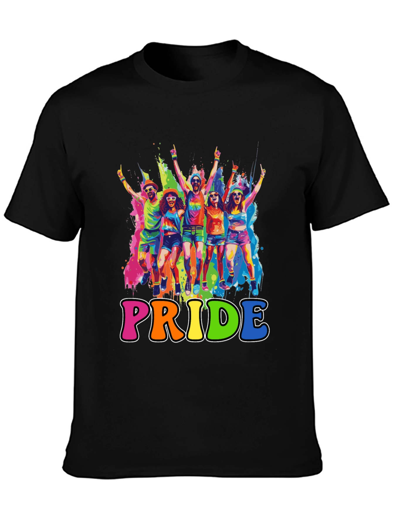 Pride Rainbow Graphic Tee - Celebrate Love!