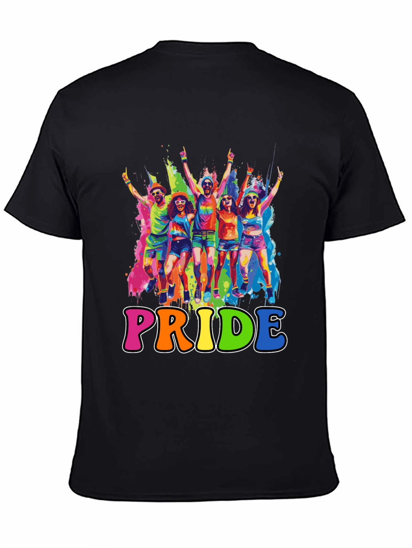 Pride Rainbow Graphic Tee - Celebrate Love!