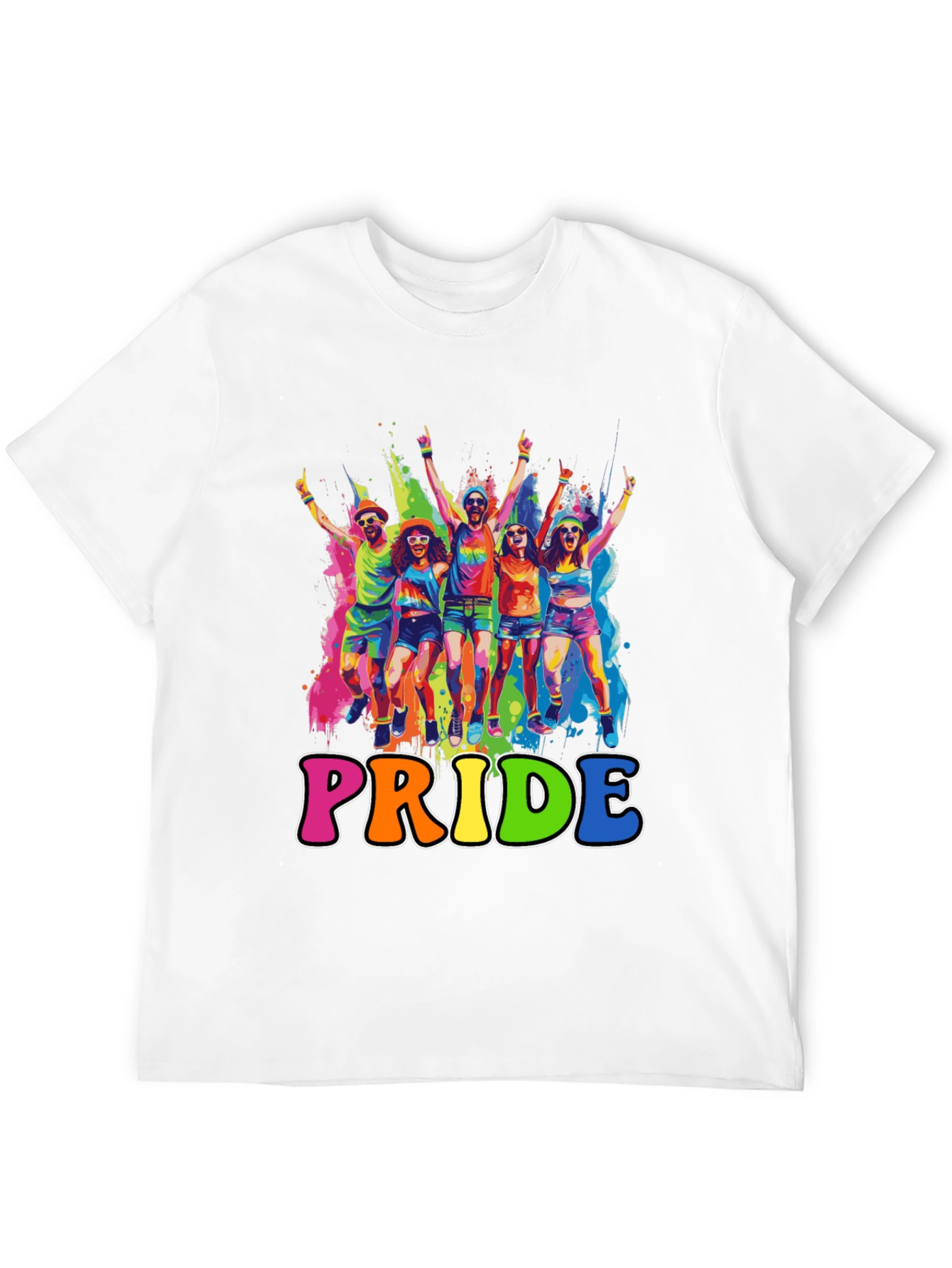 Pride Rainbow Graphic Tee - Celebrate Love!