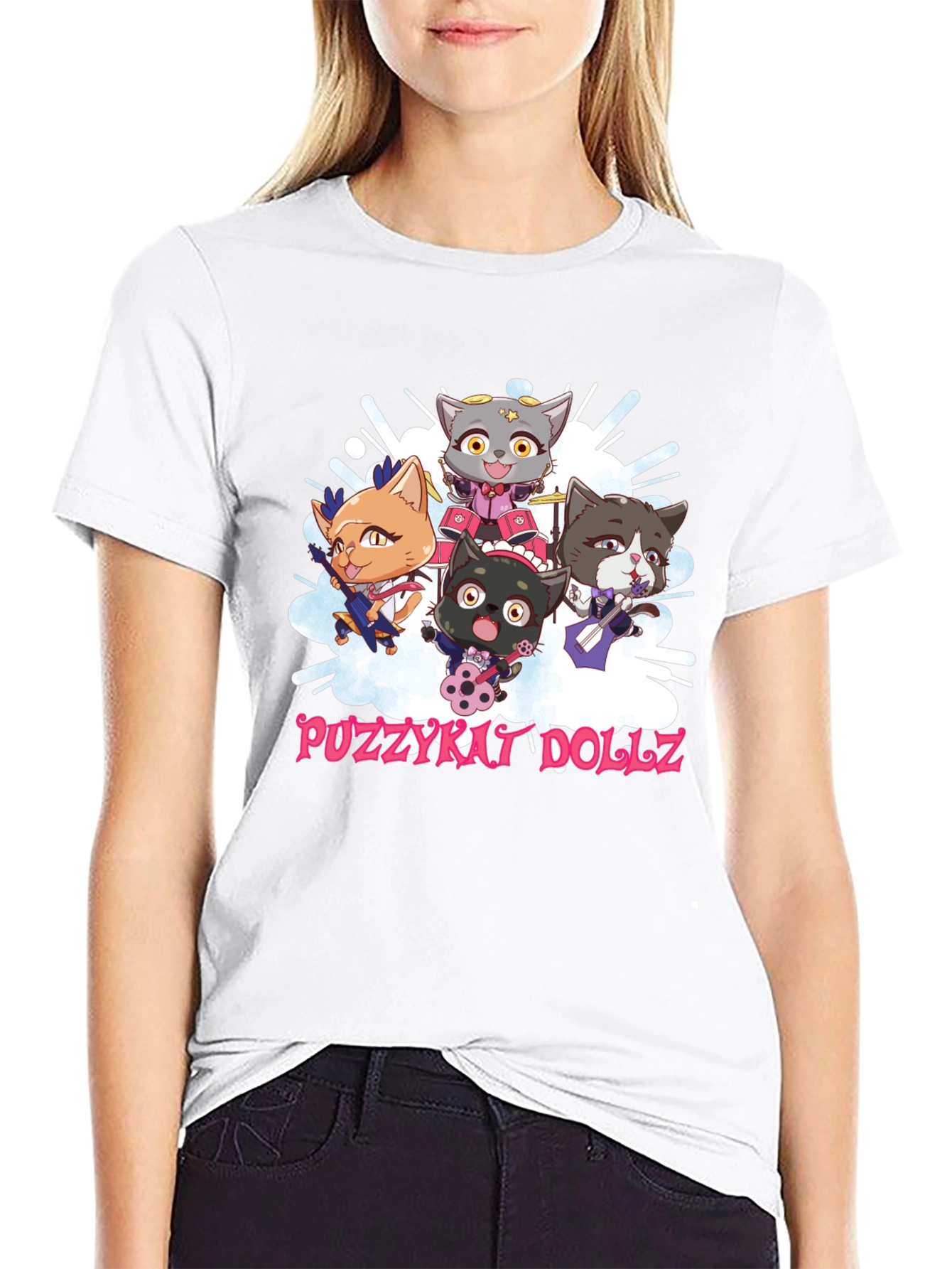 Pozzykat Dollz Graphic Tee - Black