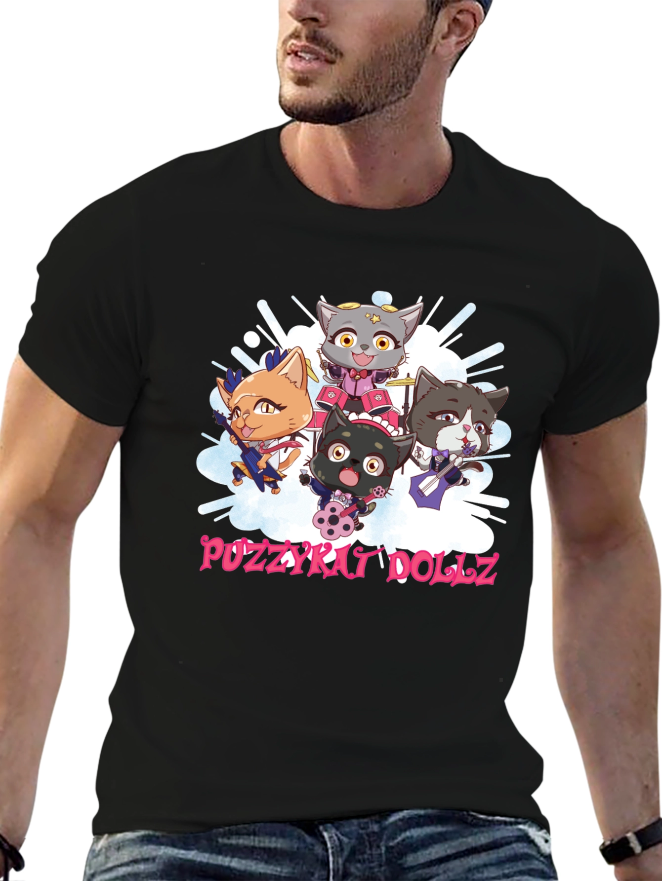 Pozzykat Dollz Graphic Tee - Black