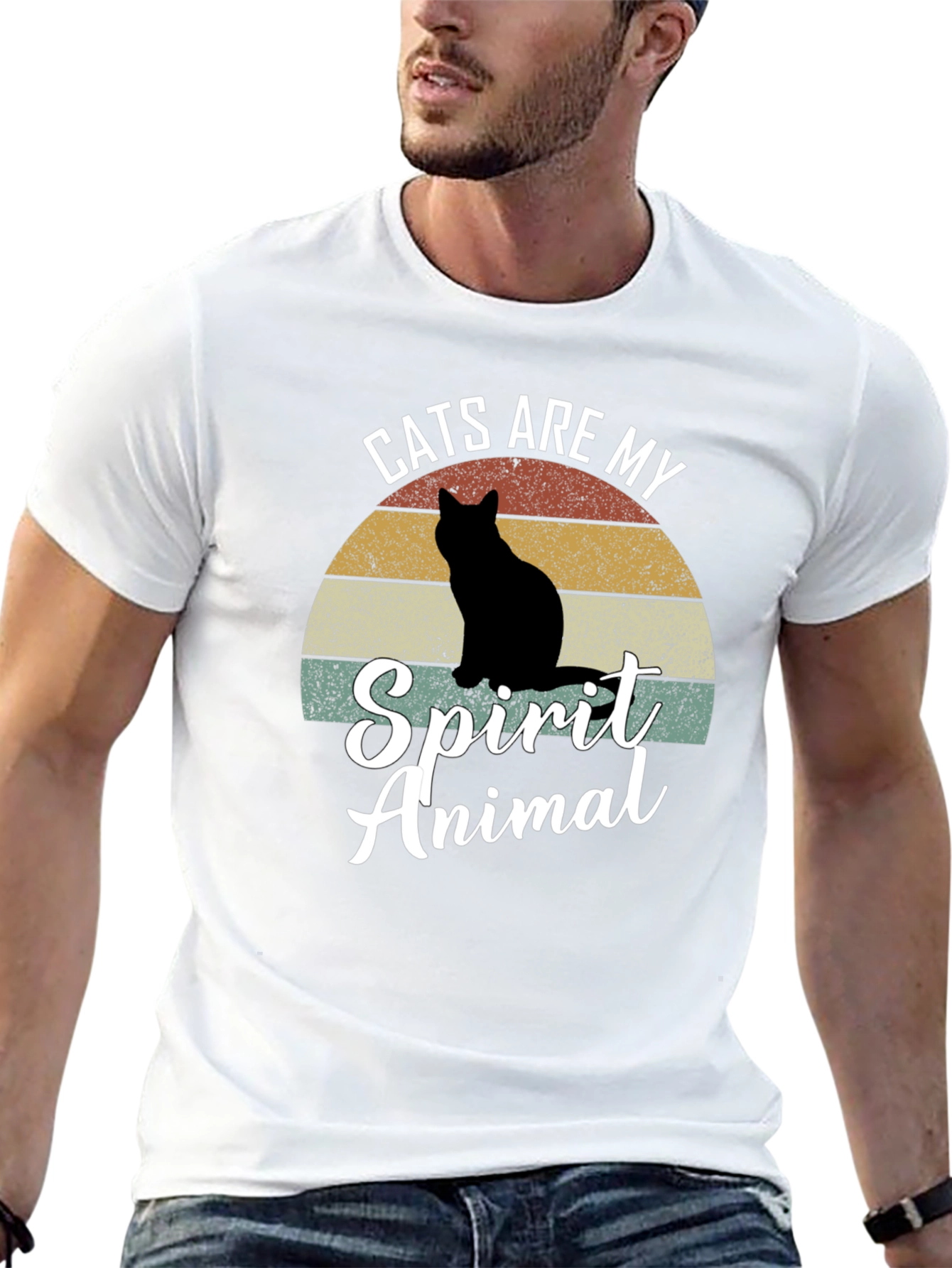 Cats Are My Spirit Animal Graphic Tee