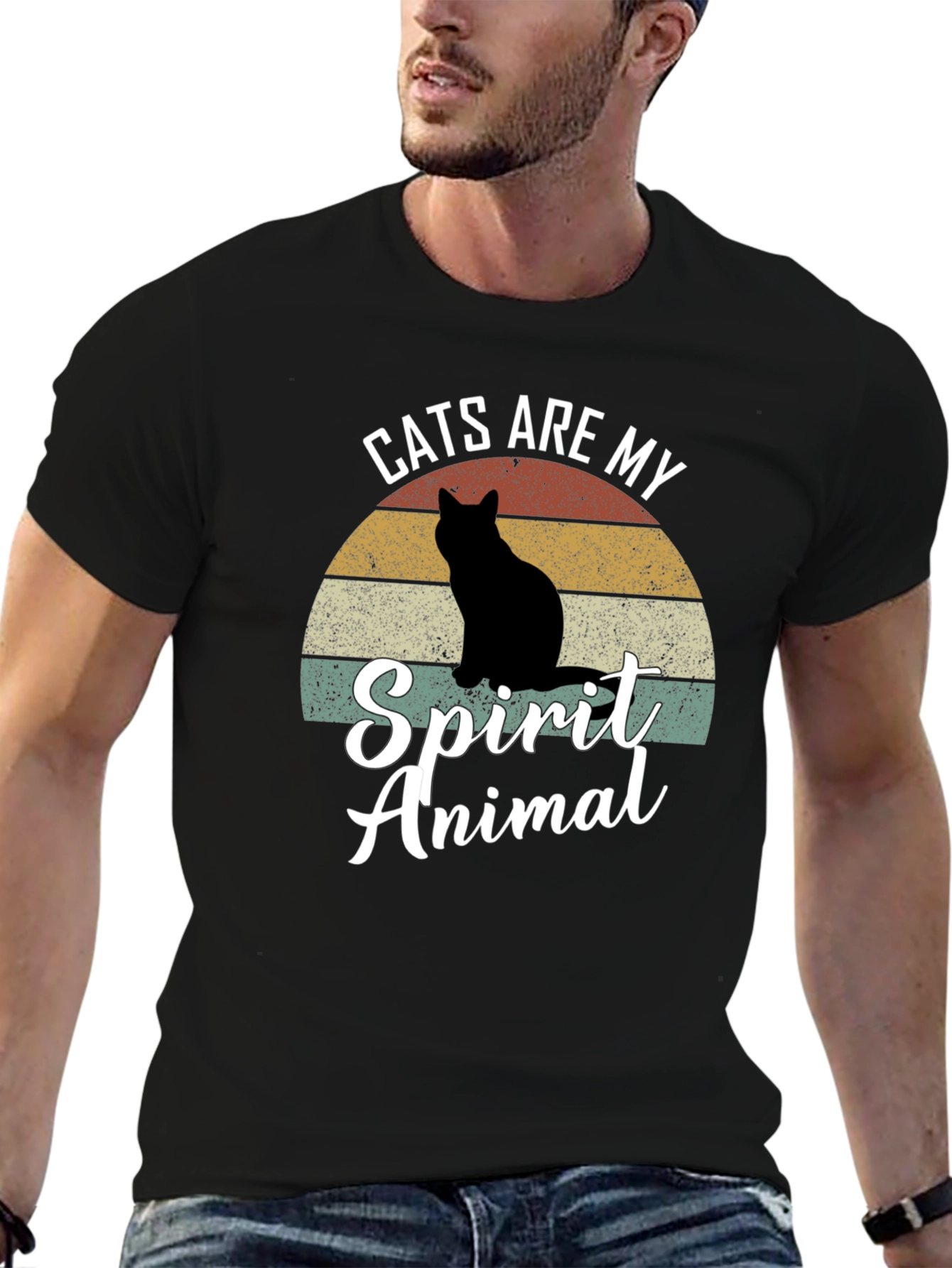 Cats Are My Spirit Animal Graphic Tee