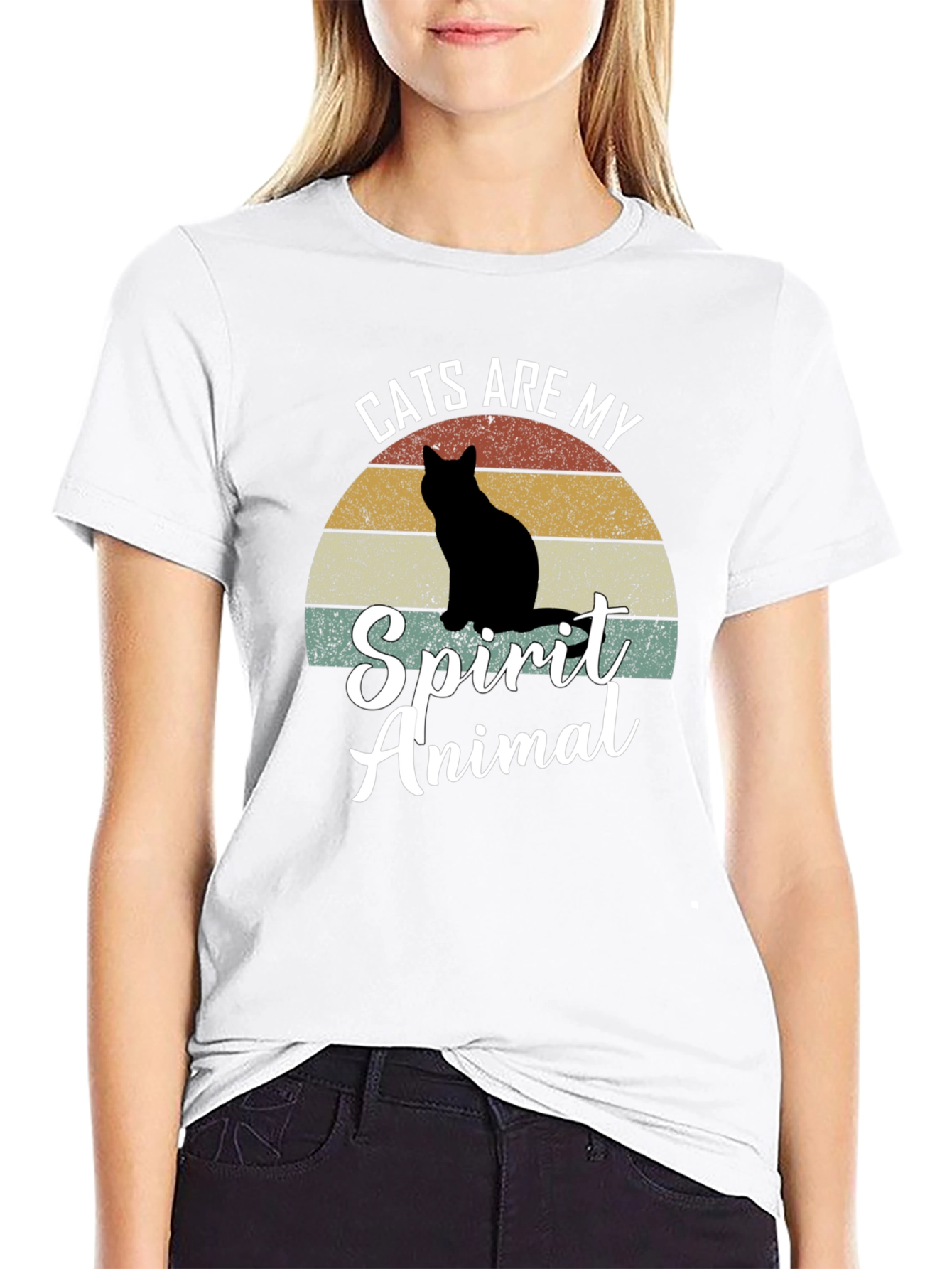 Cats Are My Spirit Animal Graphic Tee