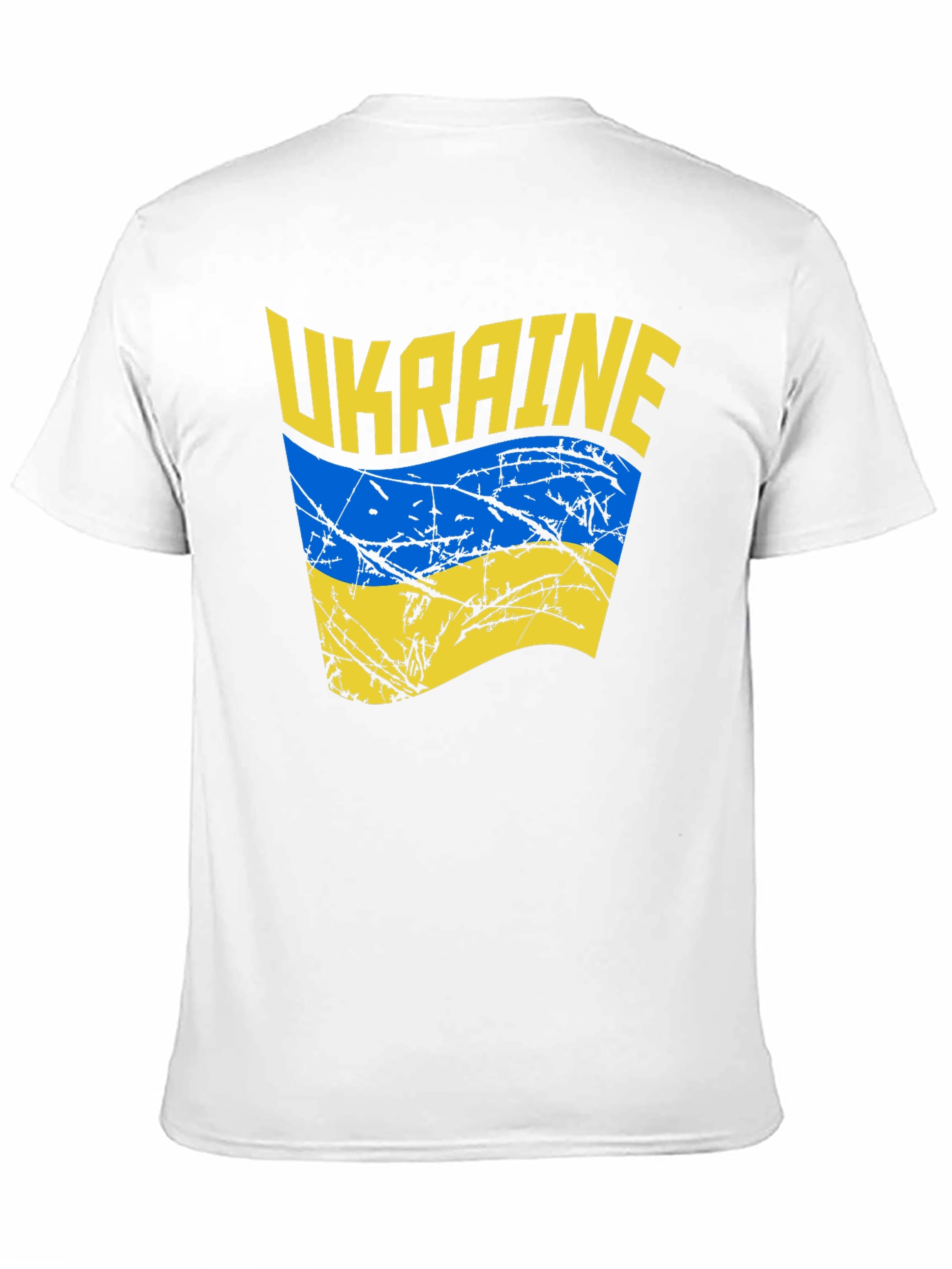 Ukraine Flag Graphic Black T-Shirt