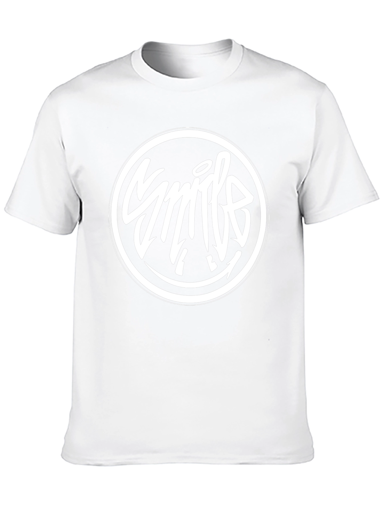 Smile Graphic Black T-Shirt - Trendy Casual Tee