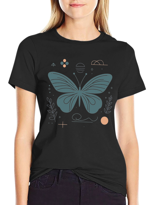 Butterfly Graphic Tee - Modern Minimalist Design