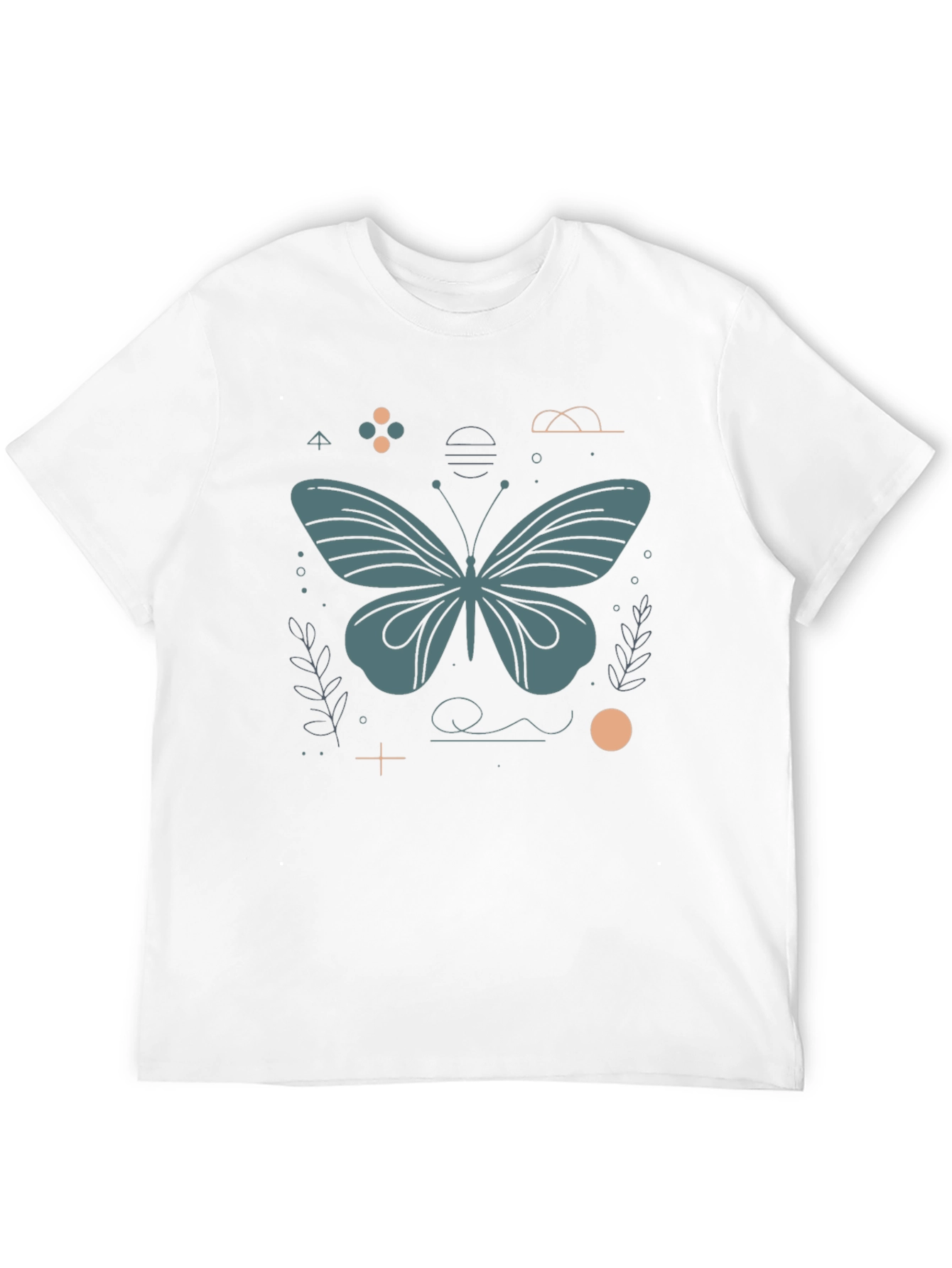 Butterfly Graphic Tee - Modern Minimalist Design