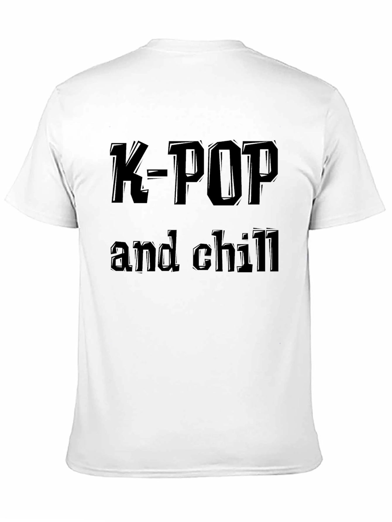 K-Pop and Chill Black Graphic Tee