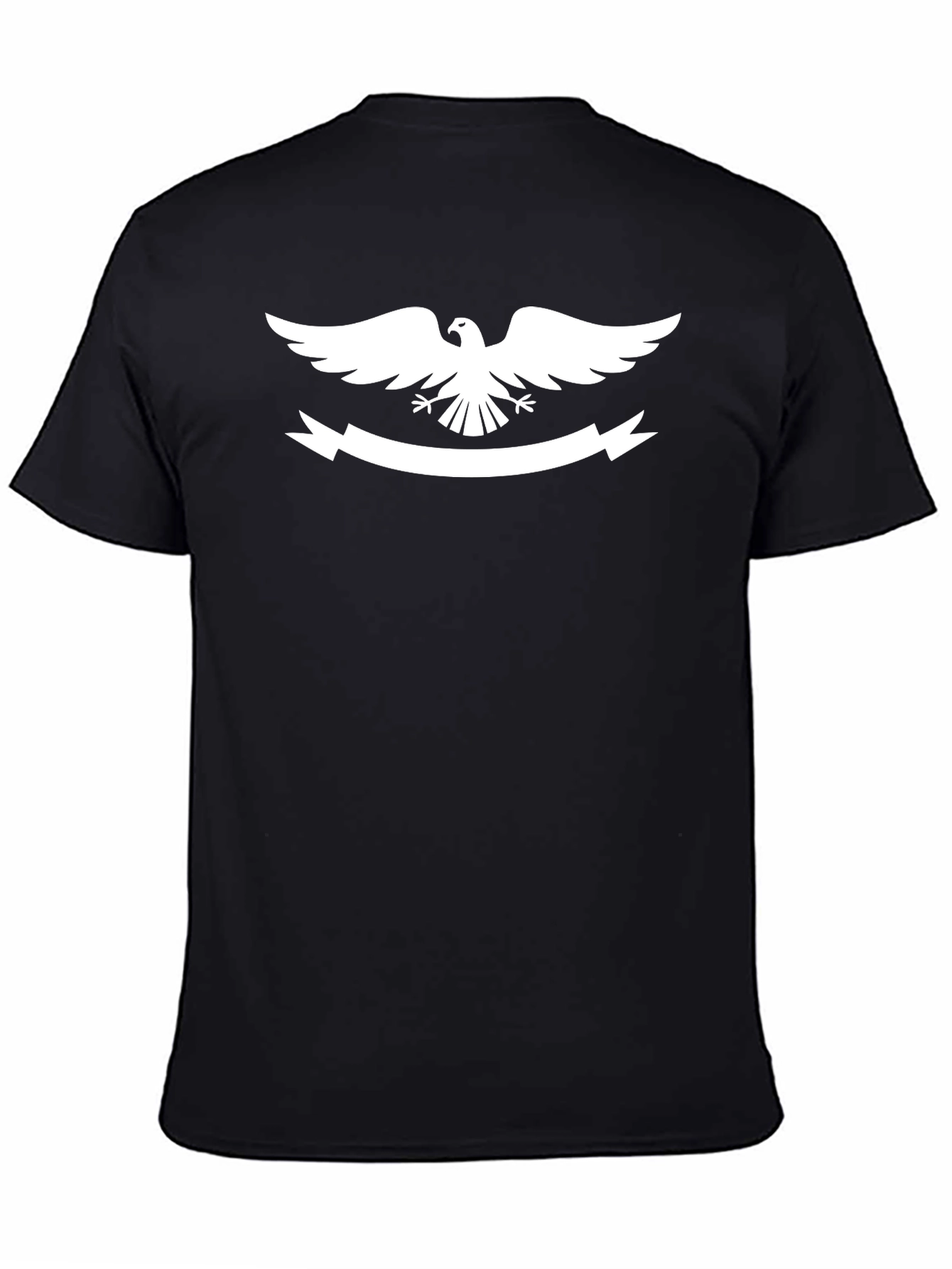 Eagle Crest Graphic Tee - Classic Black Cotton T-Shirt