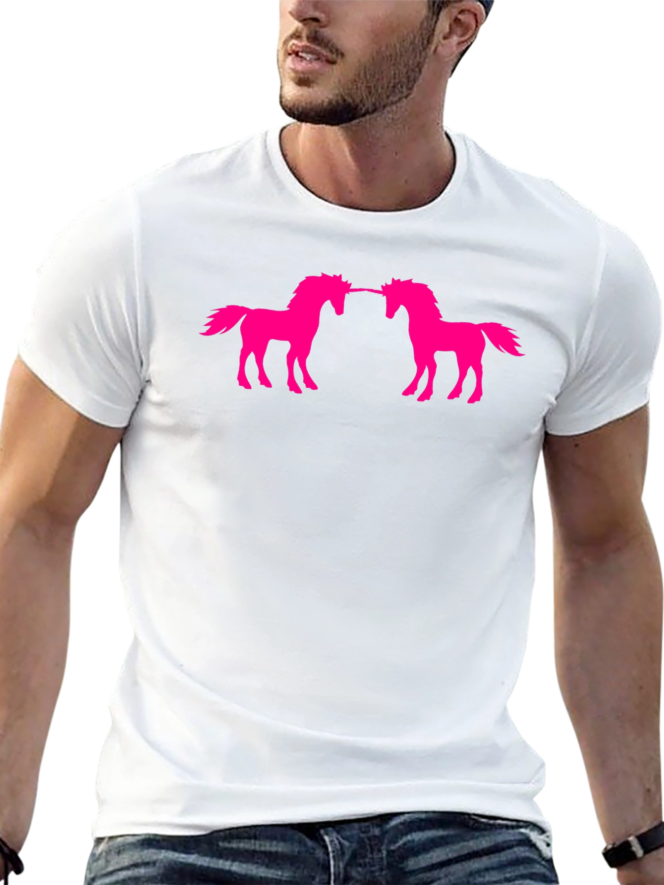 Unicorn Silhouette Graphic T-Shirt