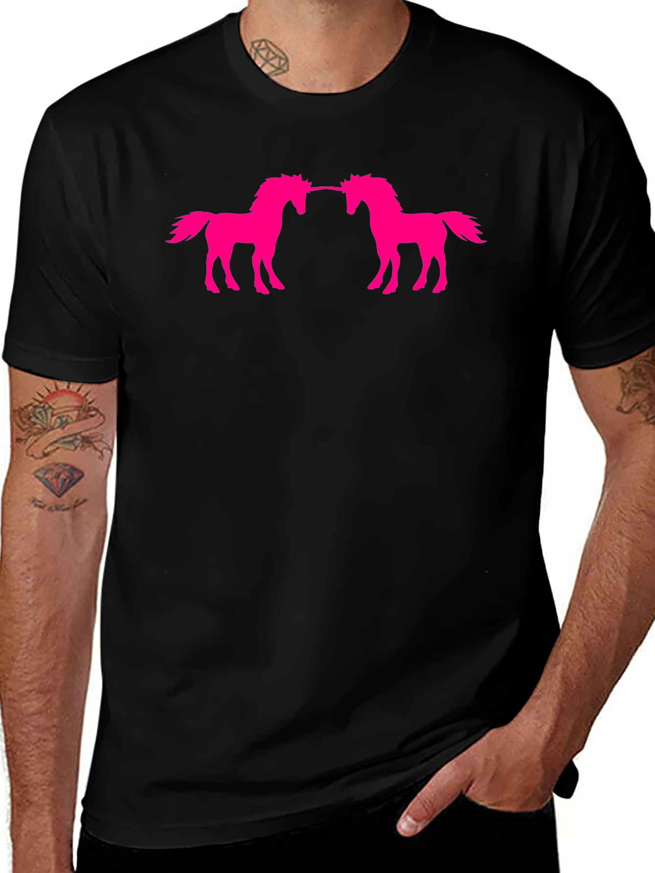 Unicorn Silhouette Graphic T-Shirt