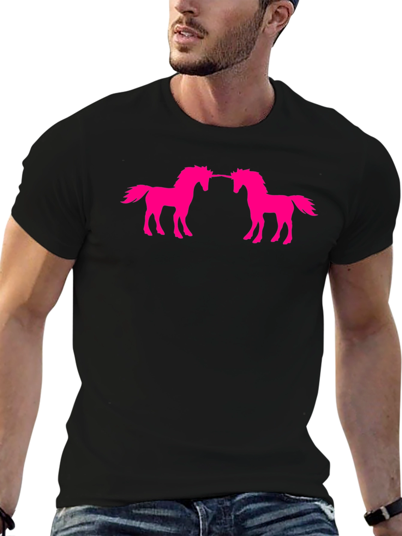 Unicorn Silhouette Graphic T-Shirt