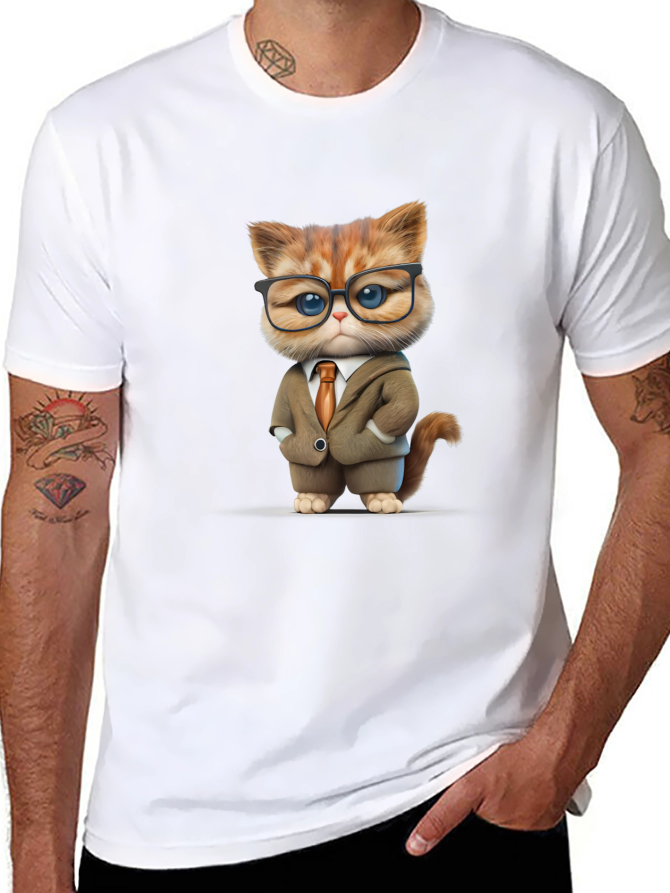 Cat Boss T-Shirt - Funny Business Cat Tee
